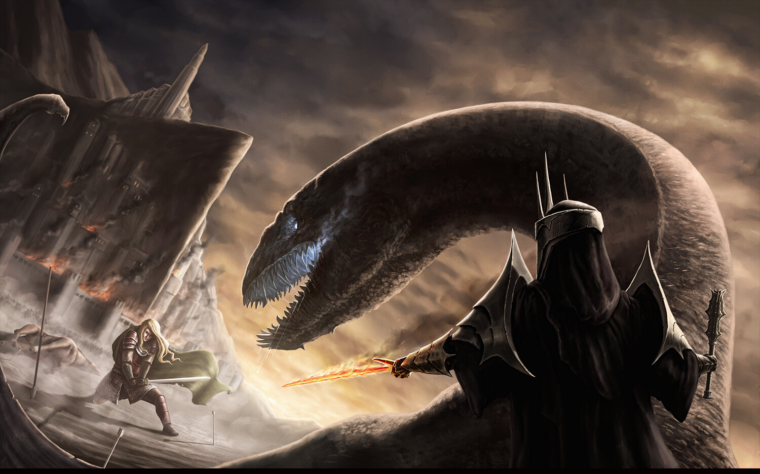 Angmar Vs Eowyn
 Wallpapers