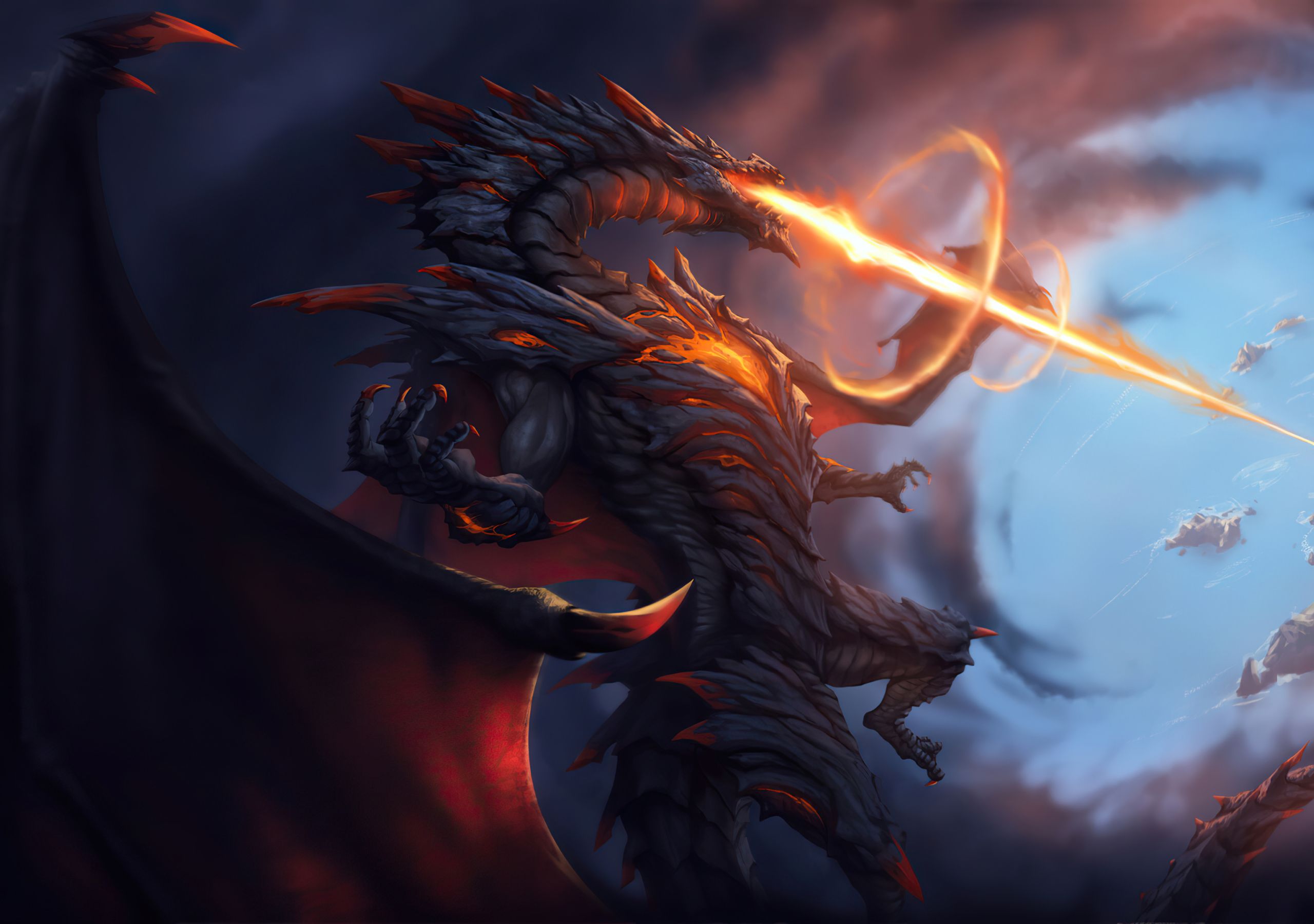 Angry Dragon 4K Art
 Wallpapers