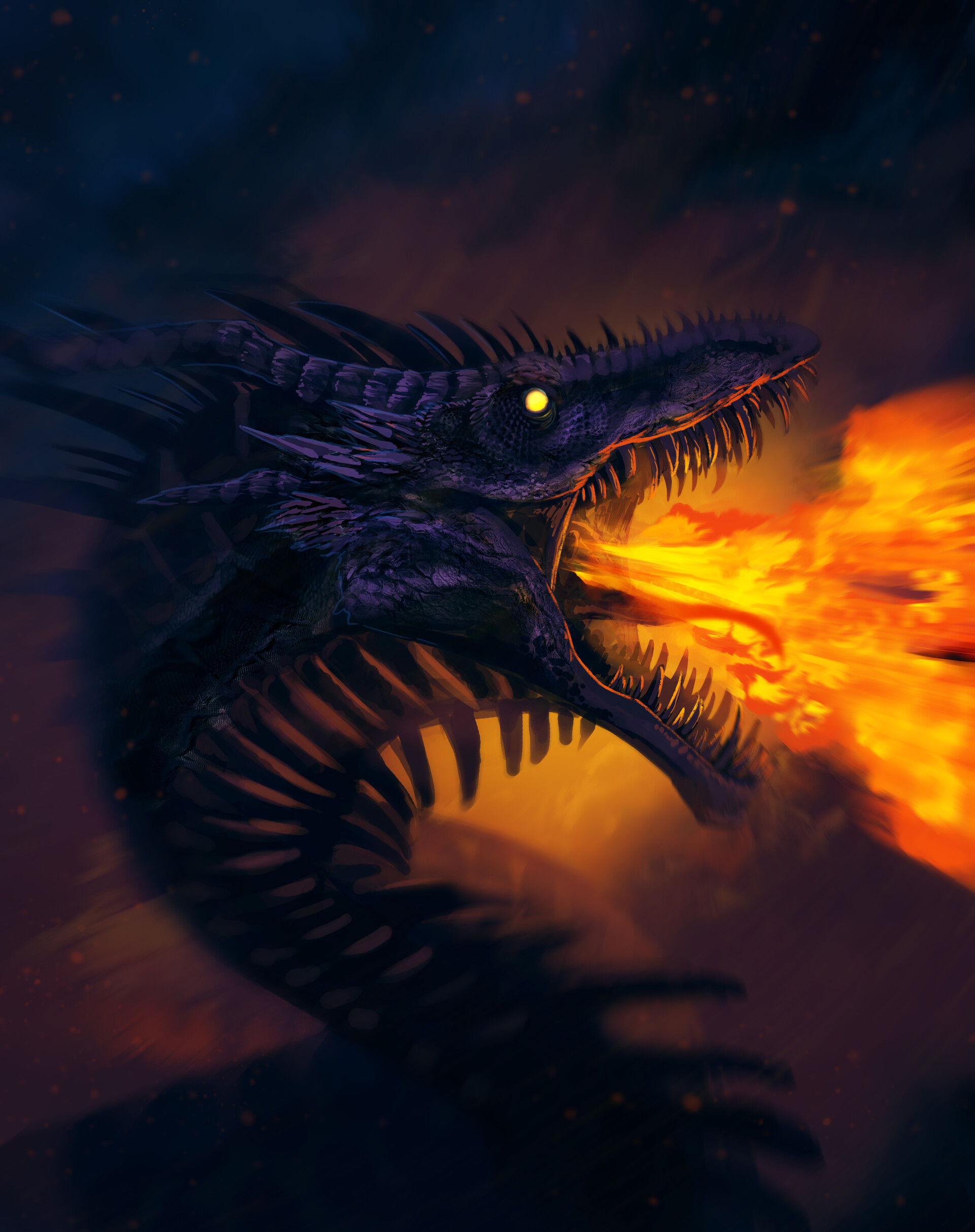 Angry Dragon 4K Art
 Wallpapers