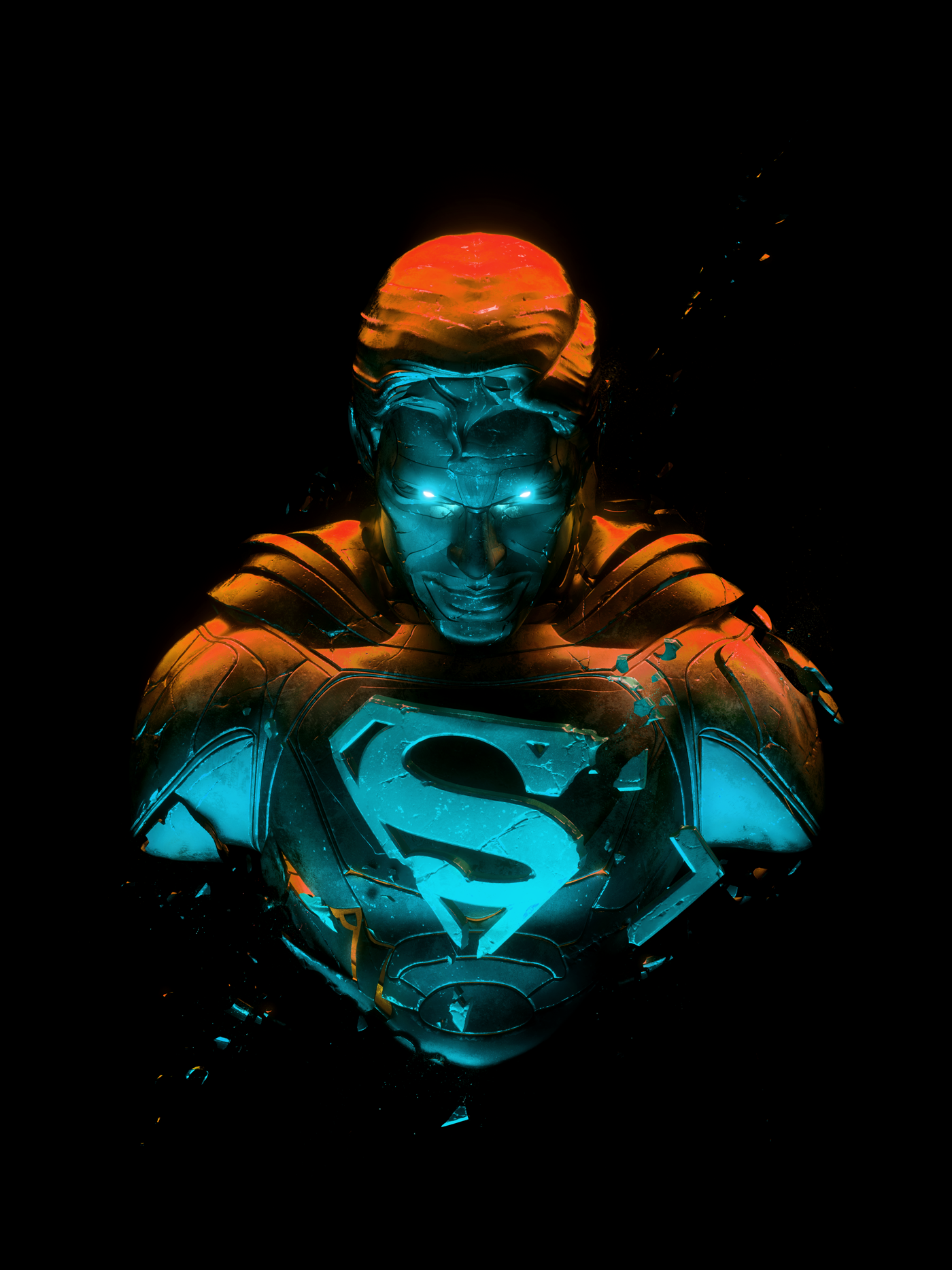 Angry Superman Art Wallpapers