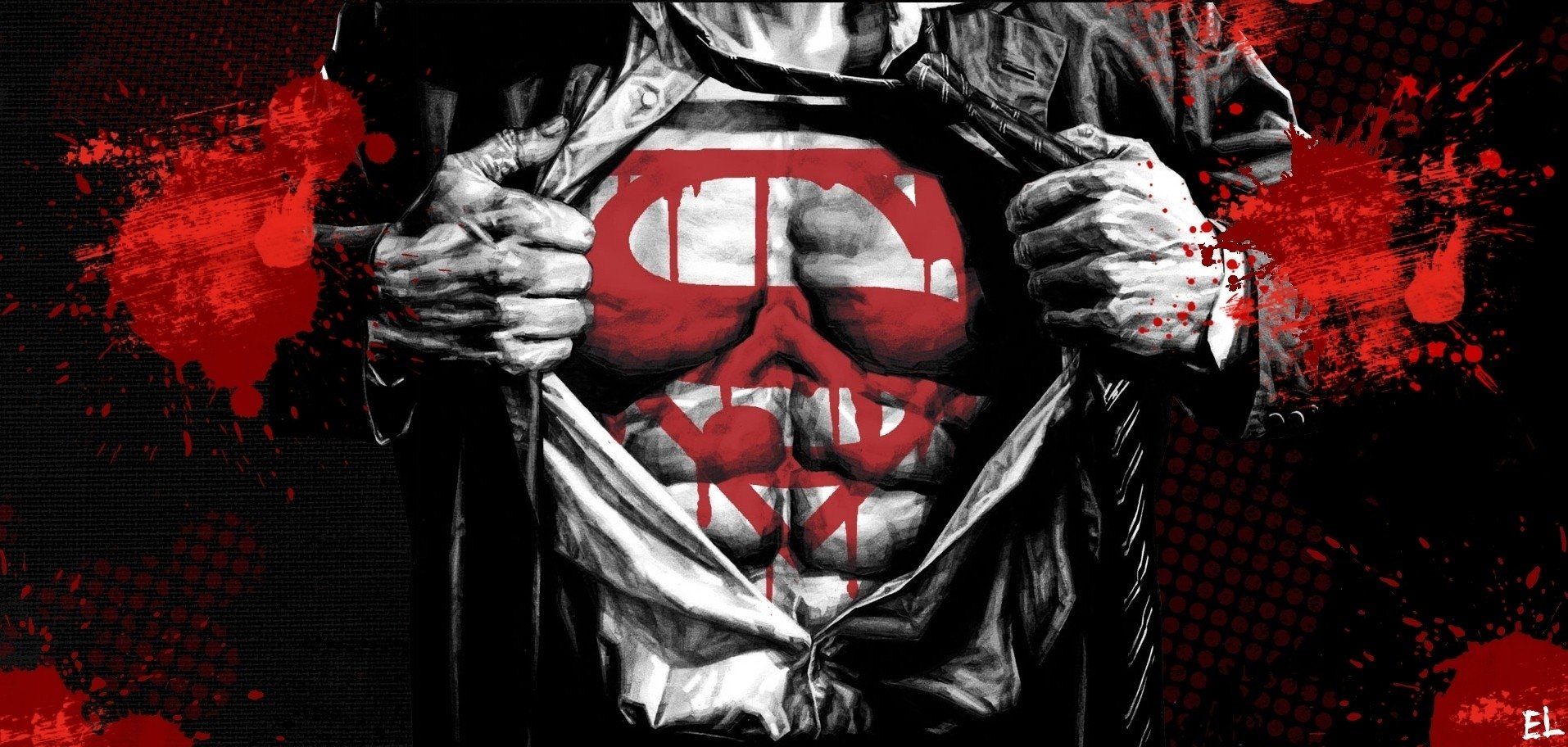 Angry Superman Art Wallpapers