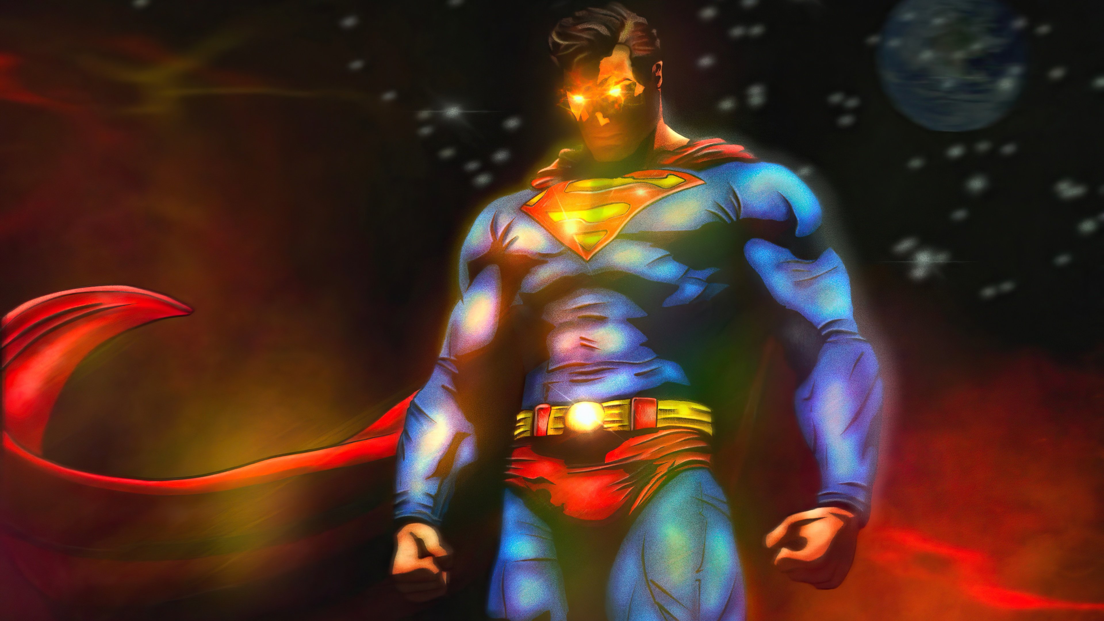 Angry Superman Art Wallpapers