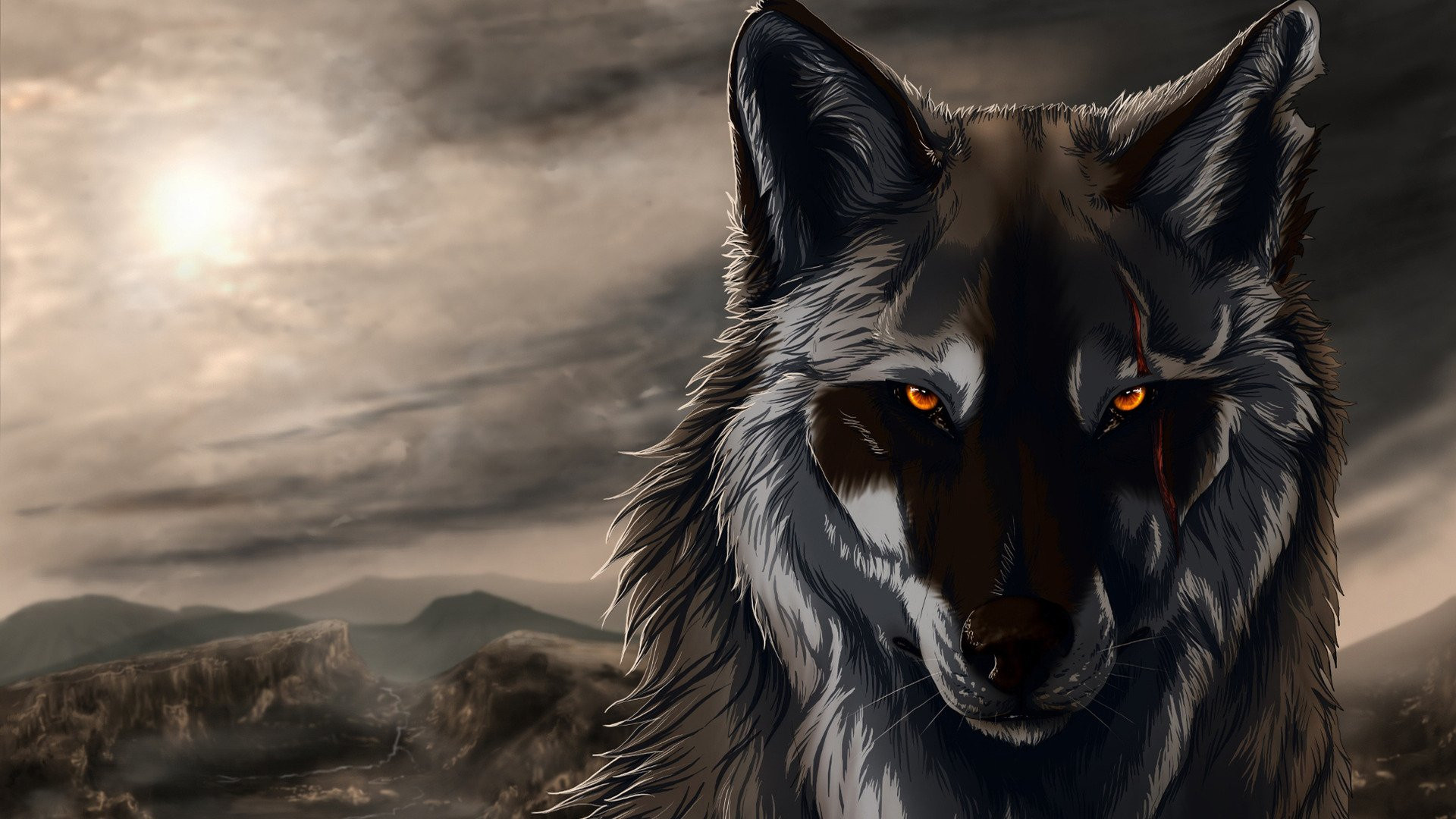 Angry Wolf Wallpapers