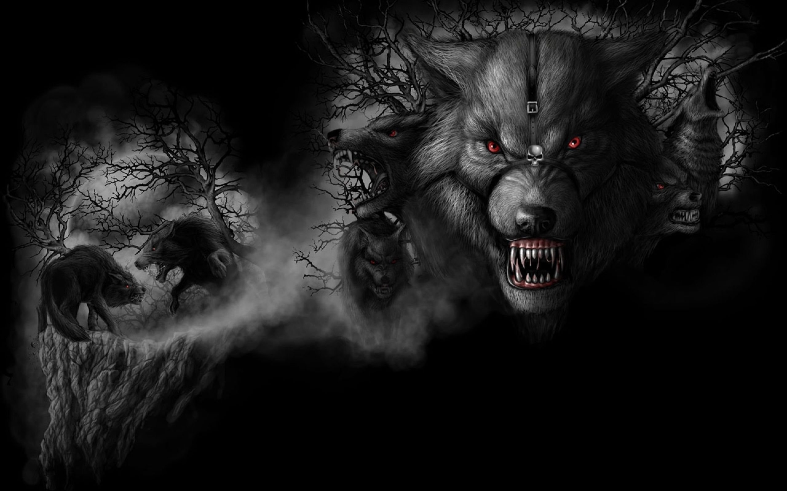 Angry Wolves Wallpapers