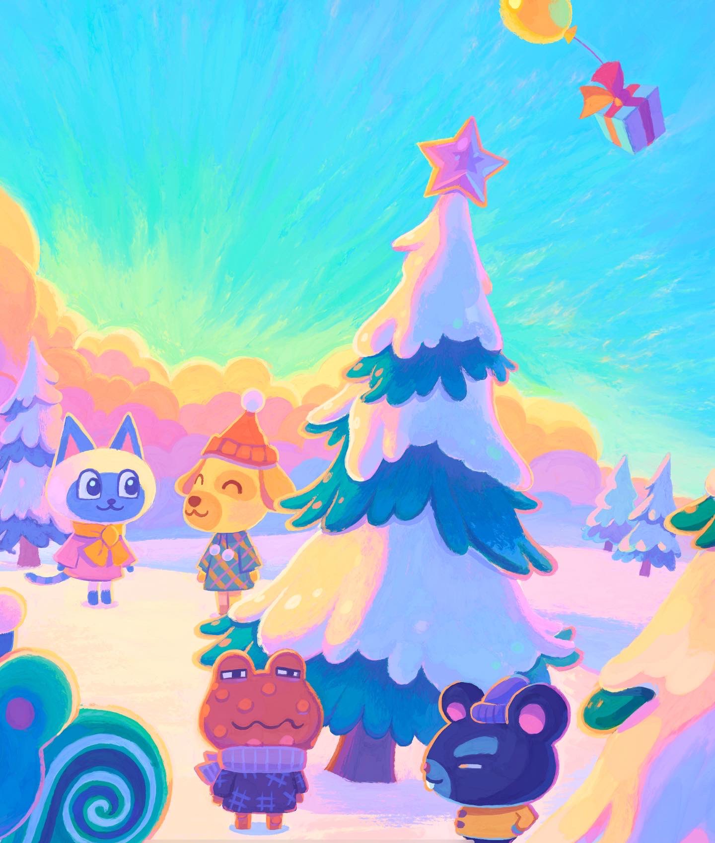 Animal Crossing Winter Wallpapers