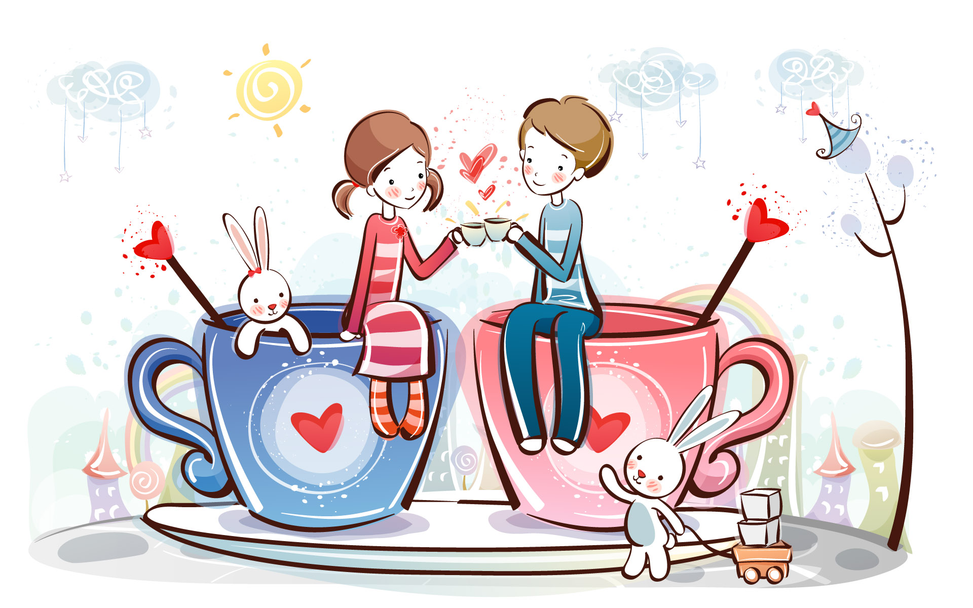 Animated Couple Images Wallpapers