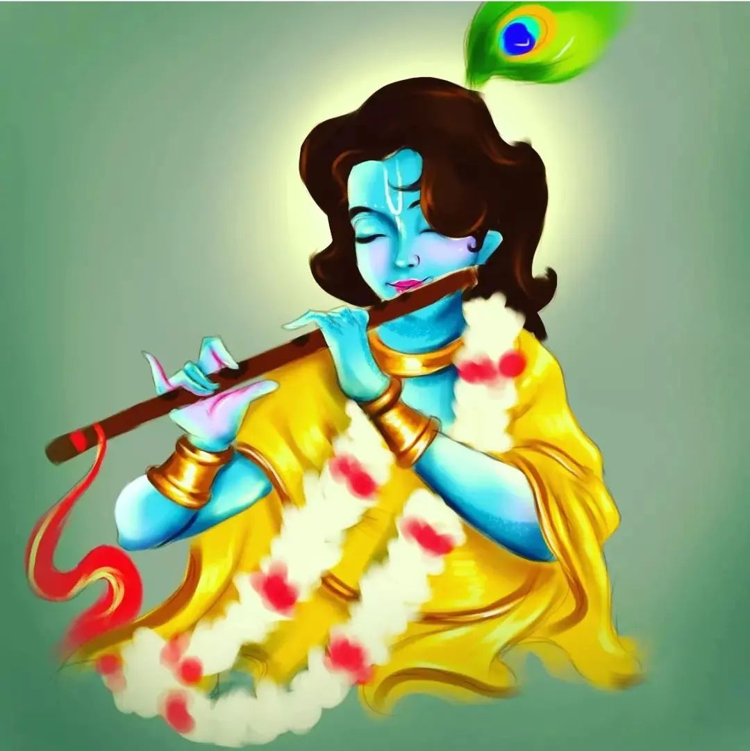 Animated Cute Little Krishna Images Wallpapers