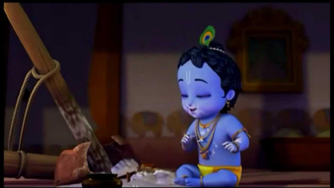 Animated Cute Little Krishna Images Wallpapers