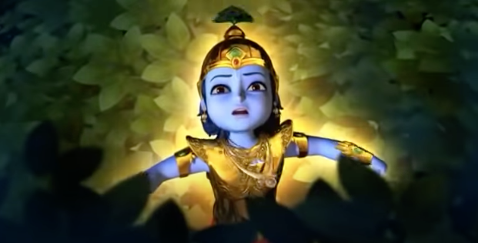 Animated Cute Little Krishna Images Wallpapers