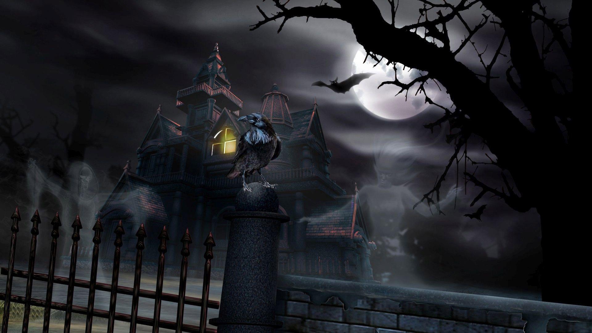 Animated Haunted House Wallpapers