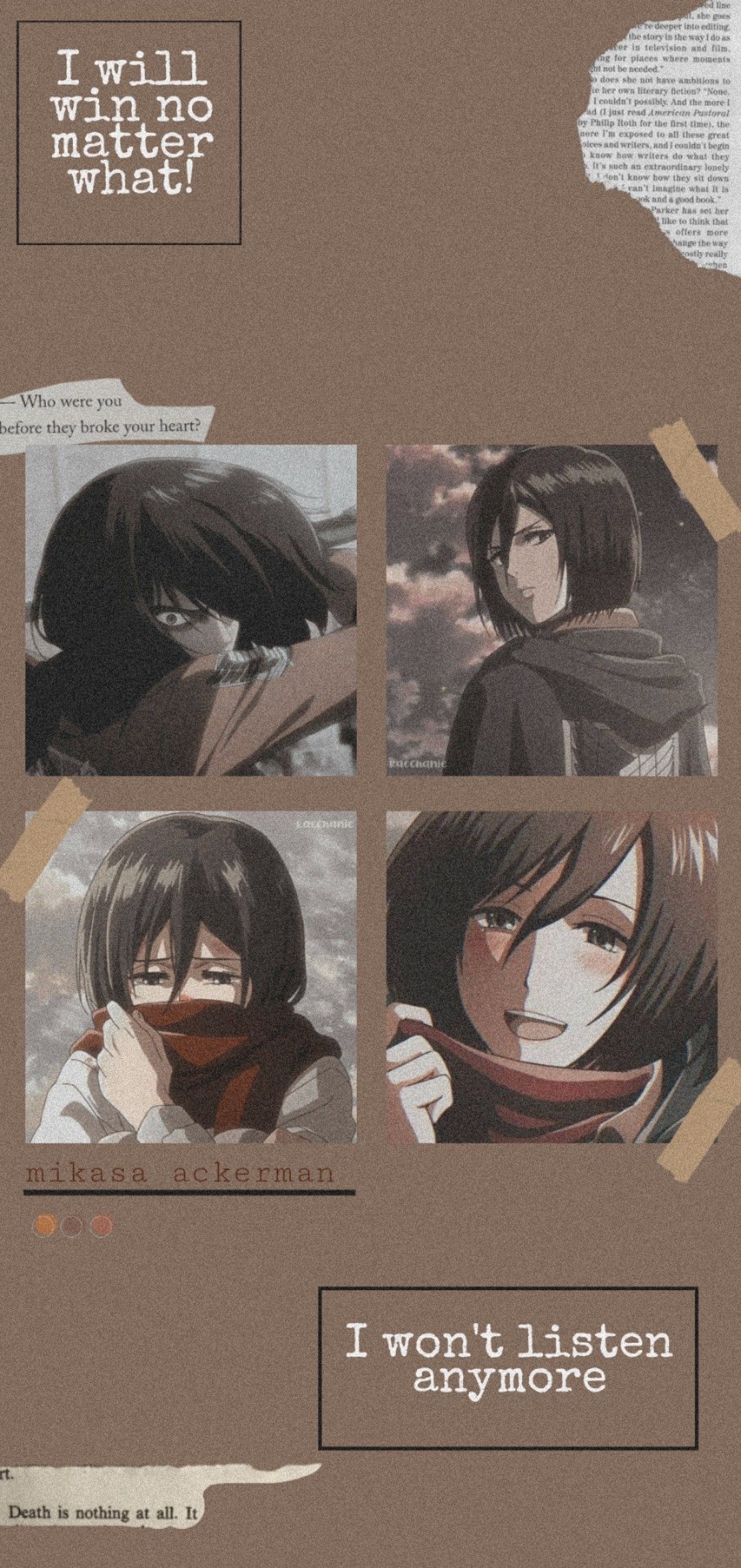 Anime Aesthetic Mikasa Wallpapers