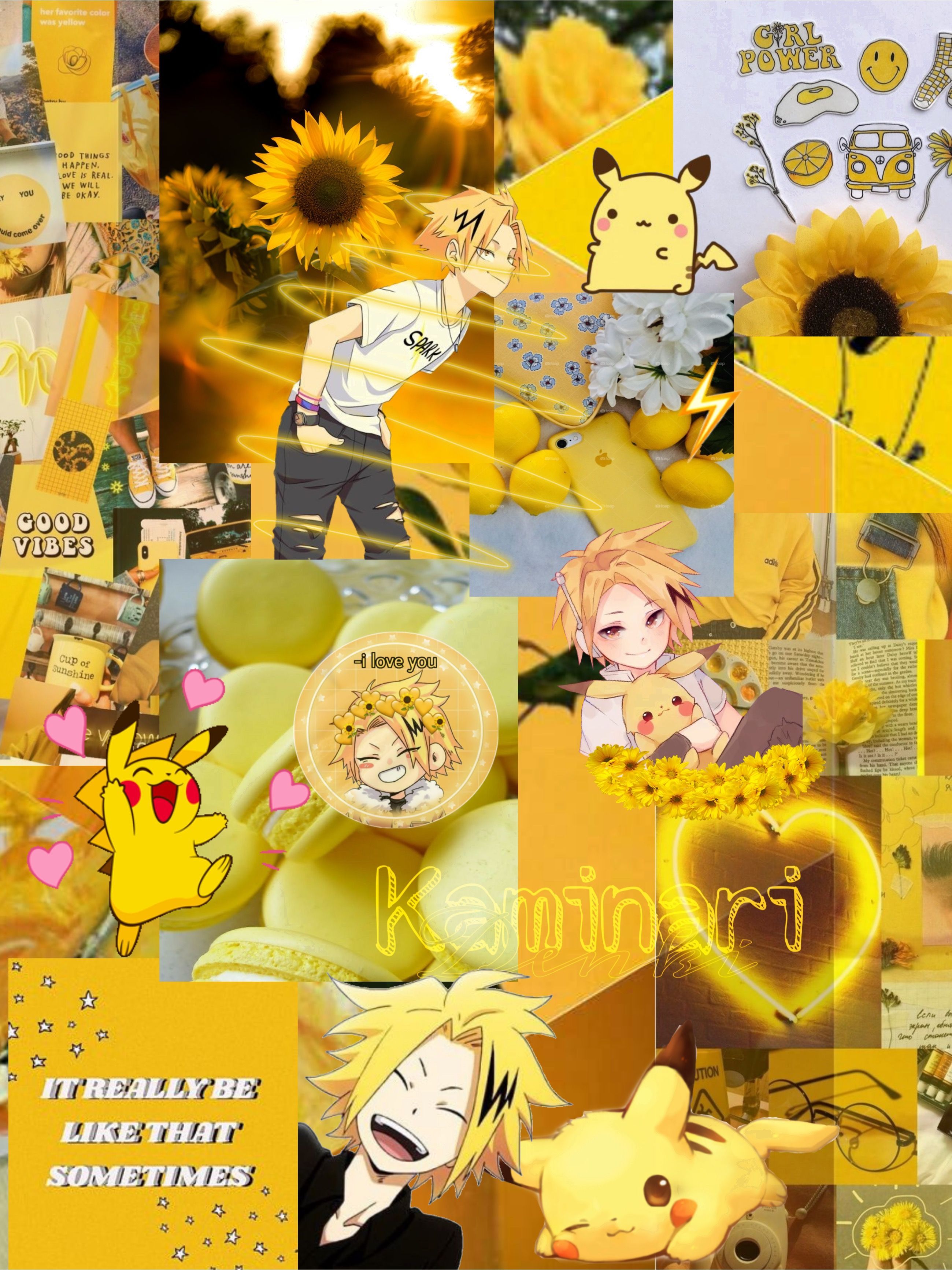 Anime Aesthetic Yellow Wallpapers
