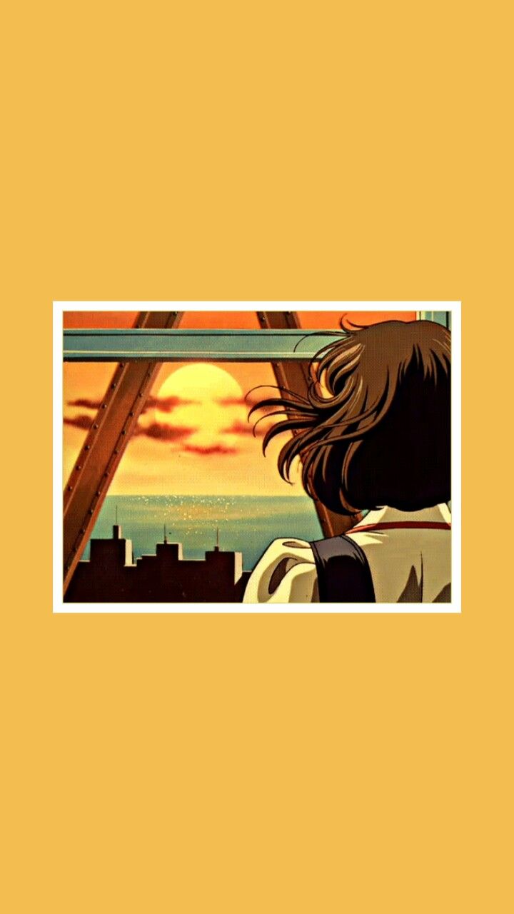 Anime Aesthetic Yellow Wallpapers