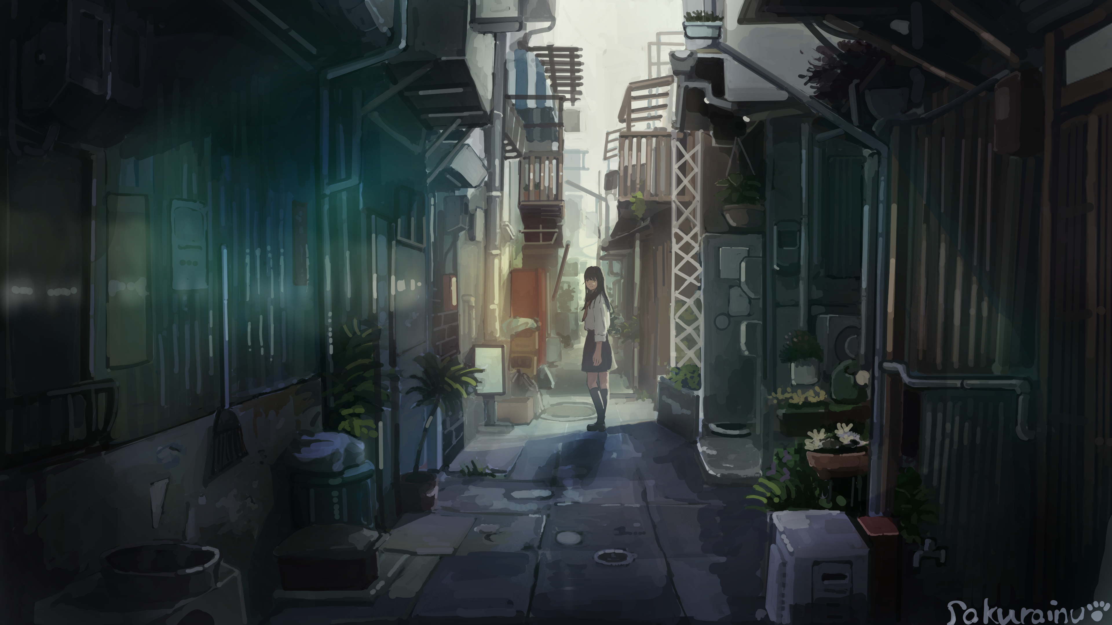 Anime Alleyway Wallpapers