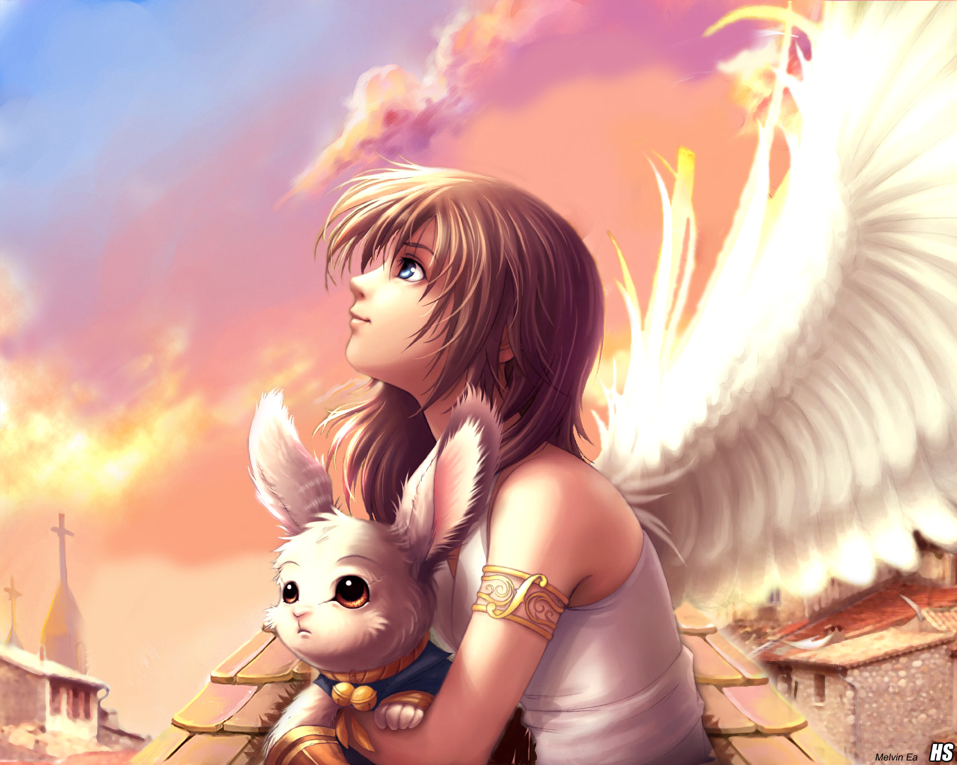 Anime Angel Girl
 Wallpapers