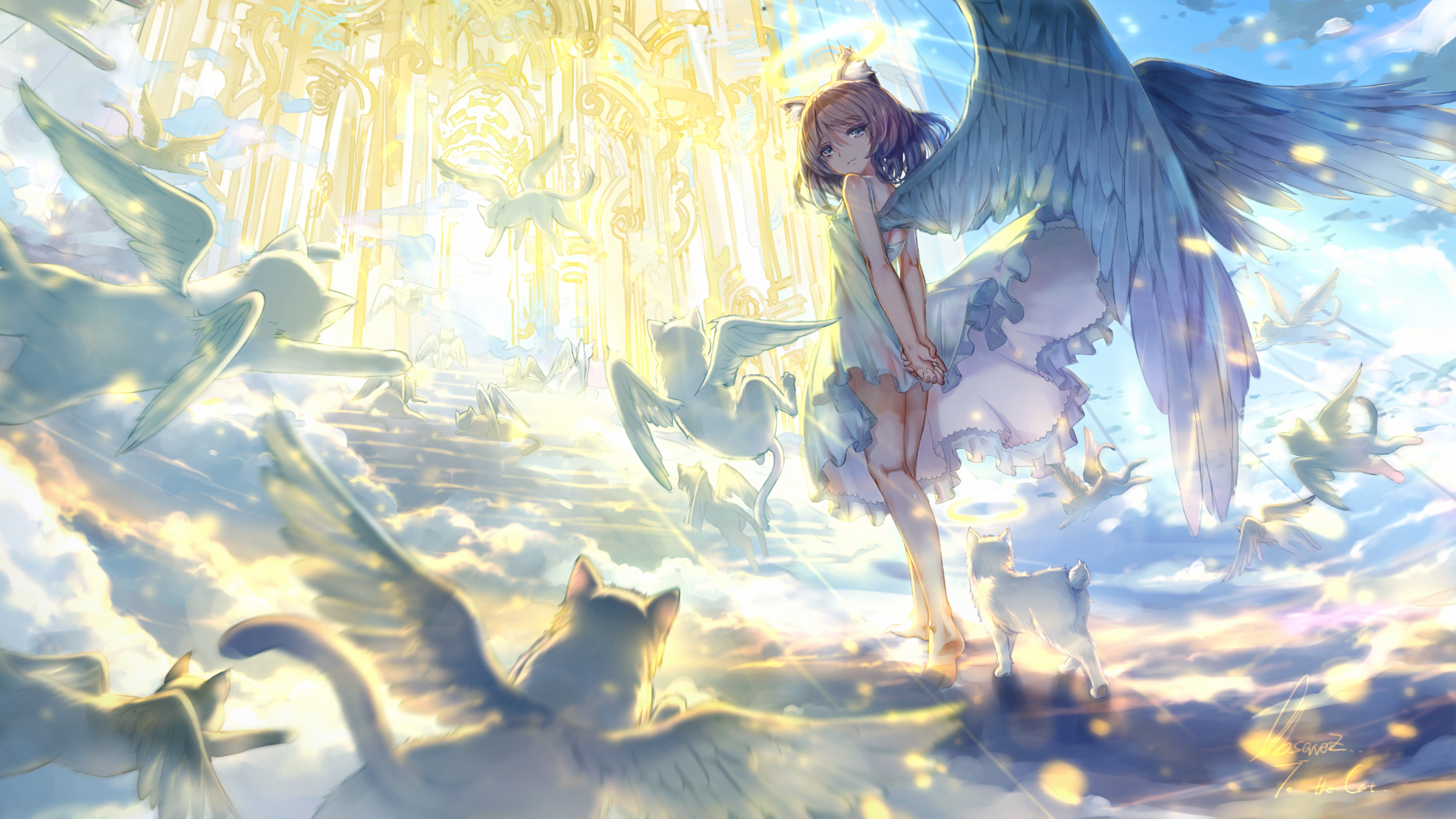 Anime Angel Girl
 Wallpapers