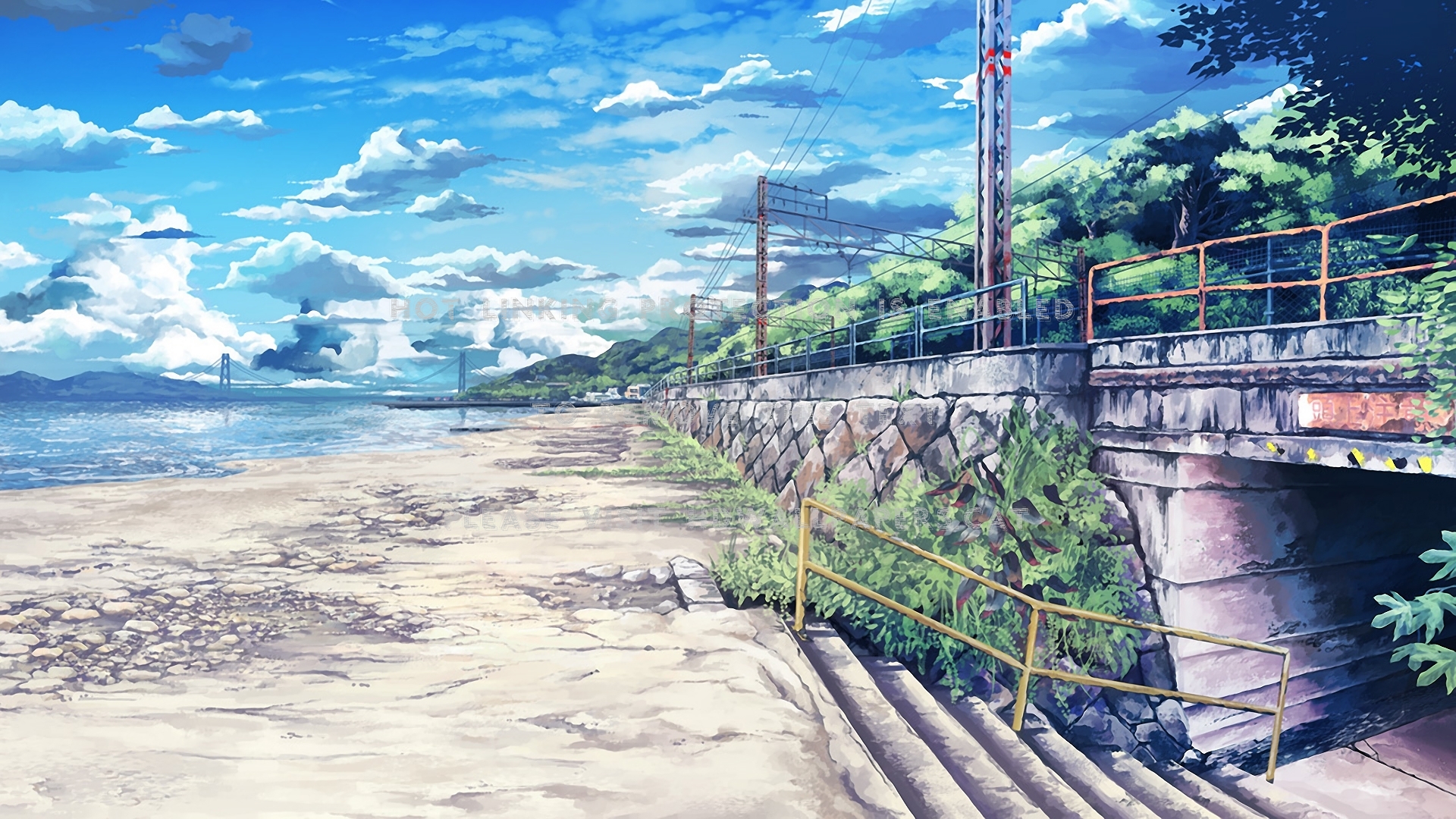 Anime Beach Scenery Wallpapers