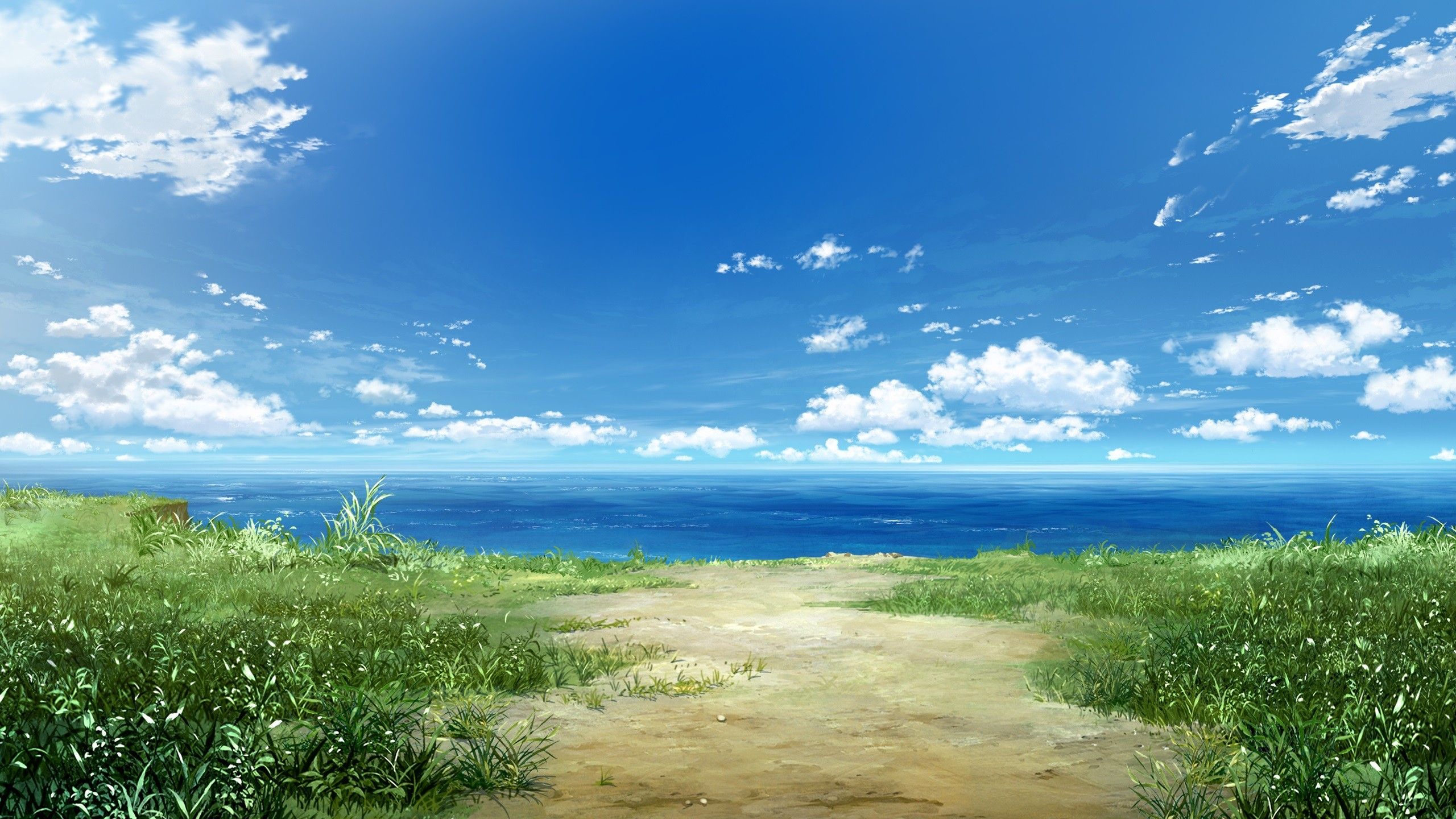 Anime Beach Scenery Wallpapers