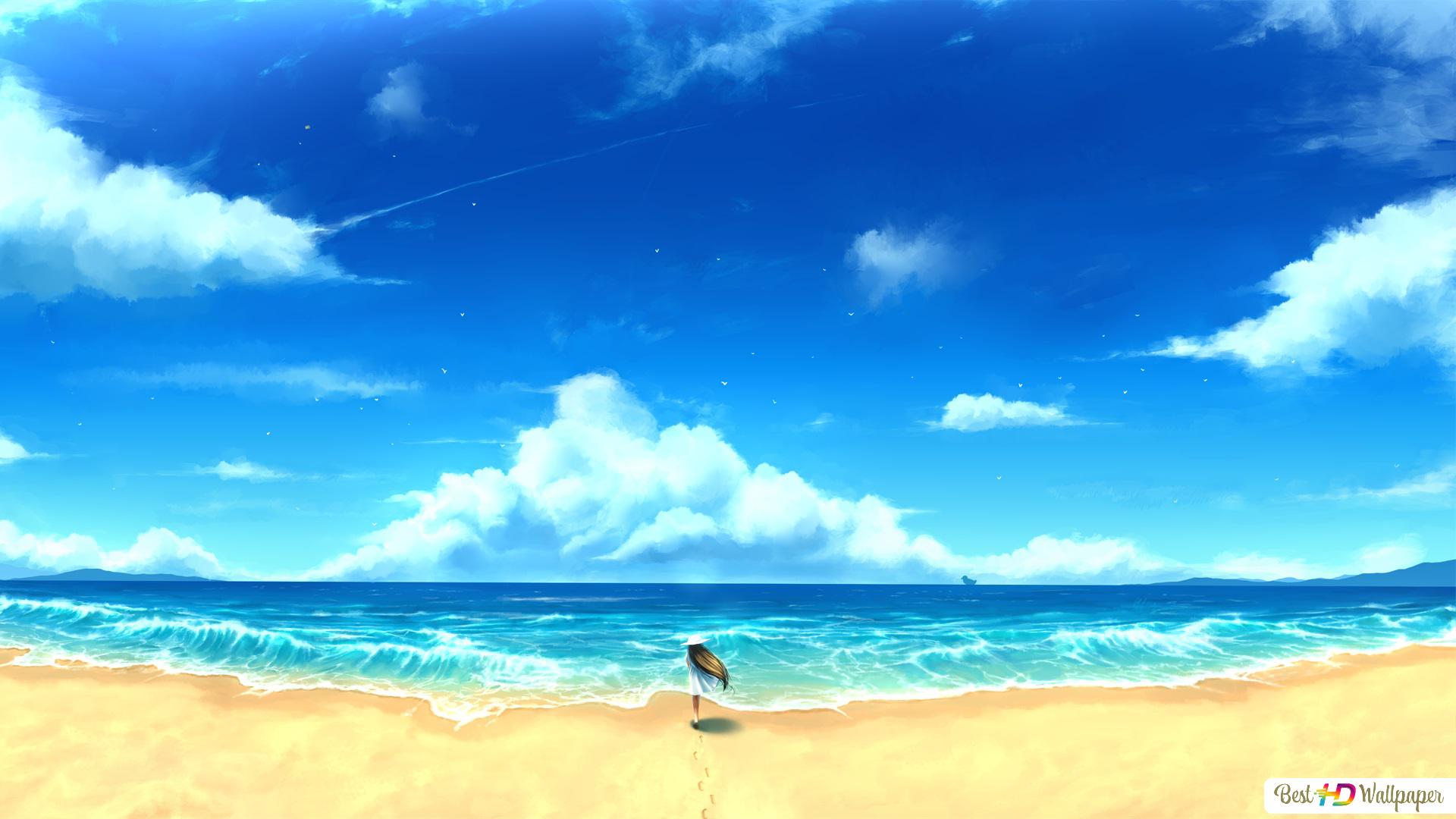 Anime Beach Scenery Wallpapers