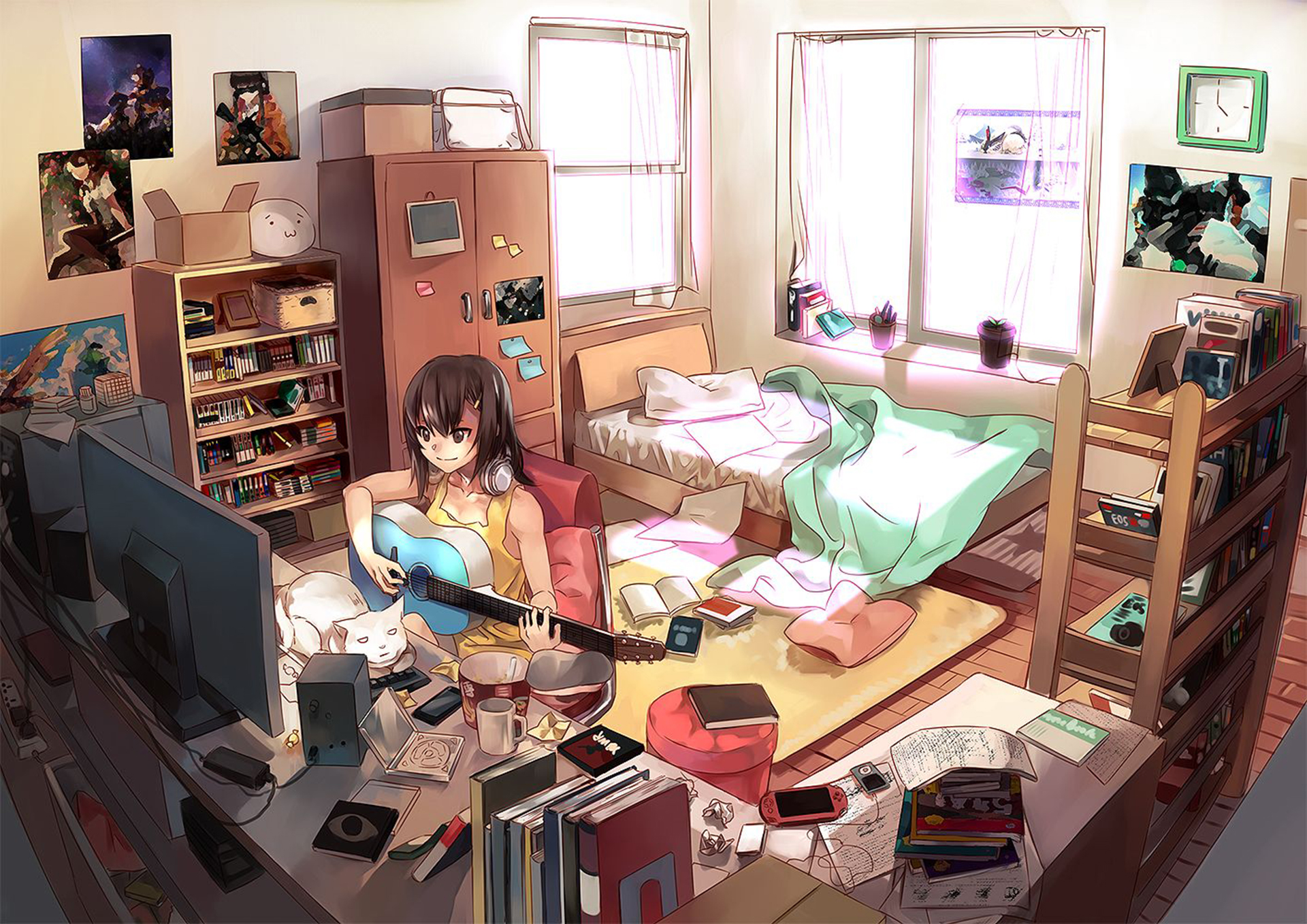 Anime Bedroom Scenery Wallpapers