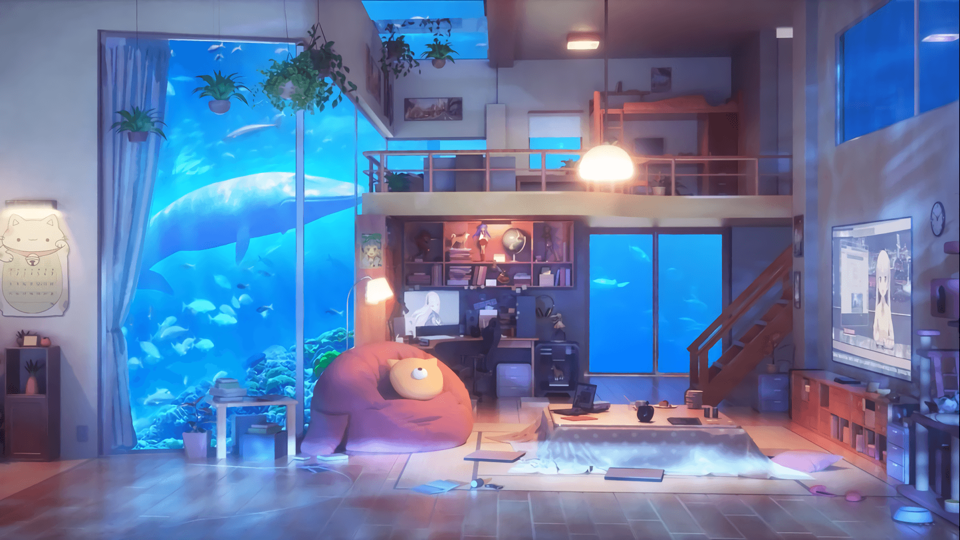 Anime Bedroom Scenery Wallpapers