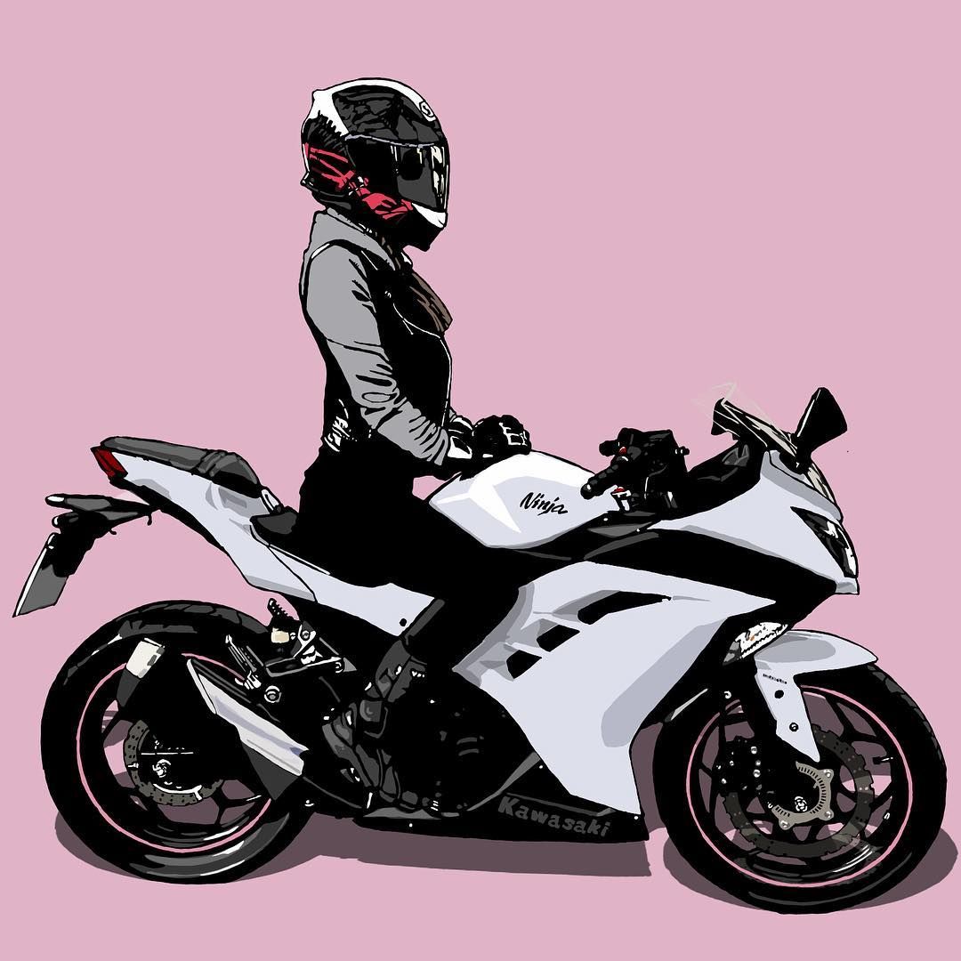 Anime Biker Girl Wallpapers