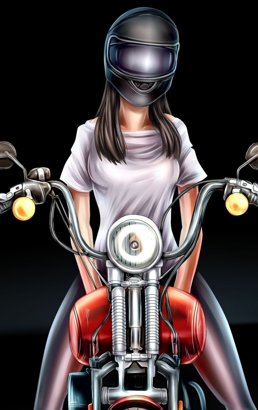 Anime Biker Girl Wallpapers