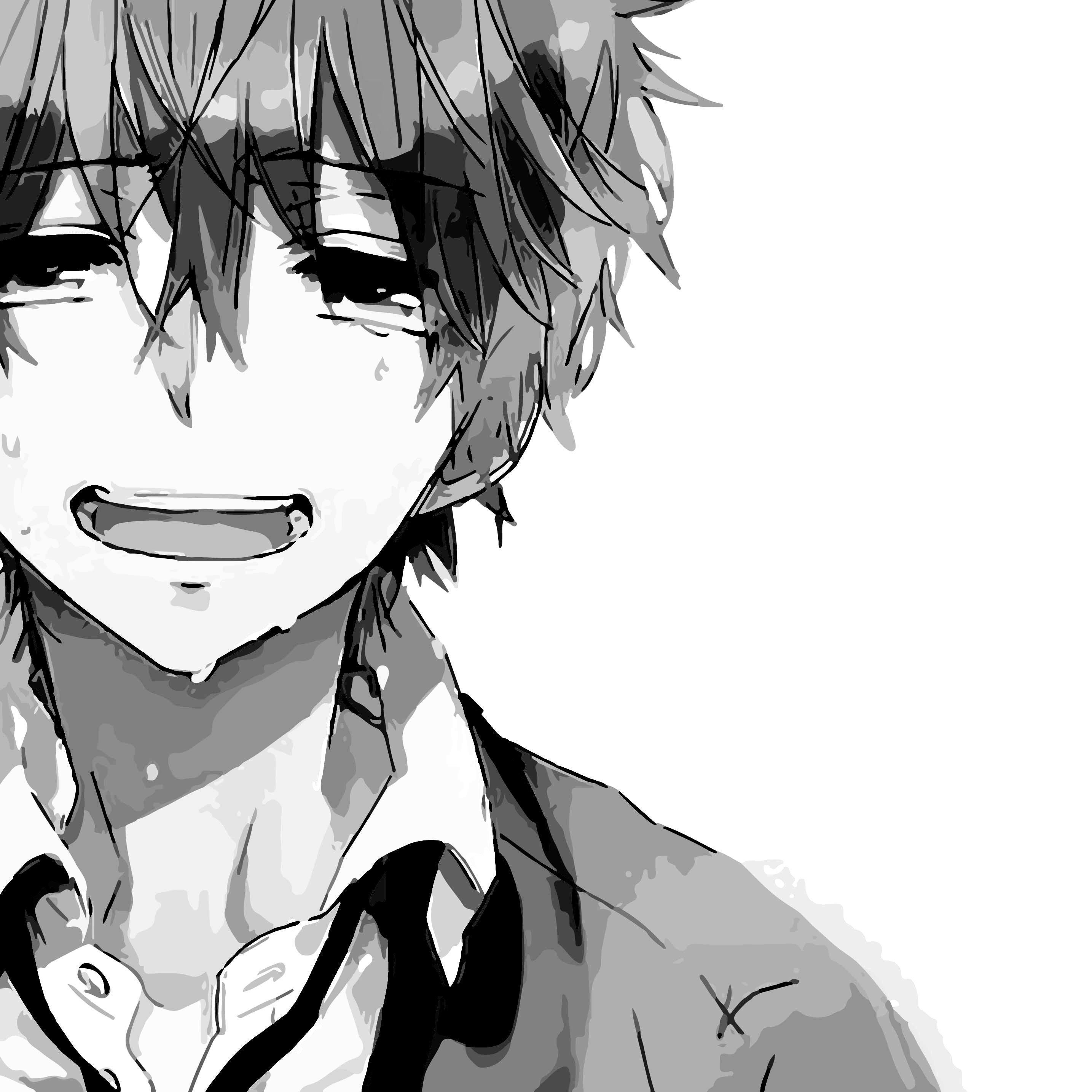 Anime Black And White Boy Wallpapers