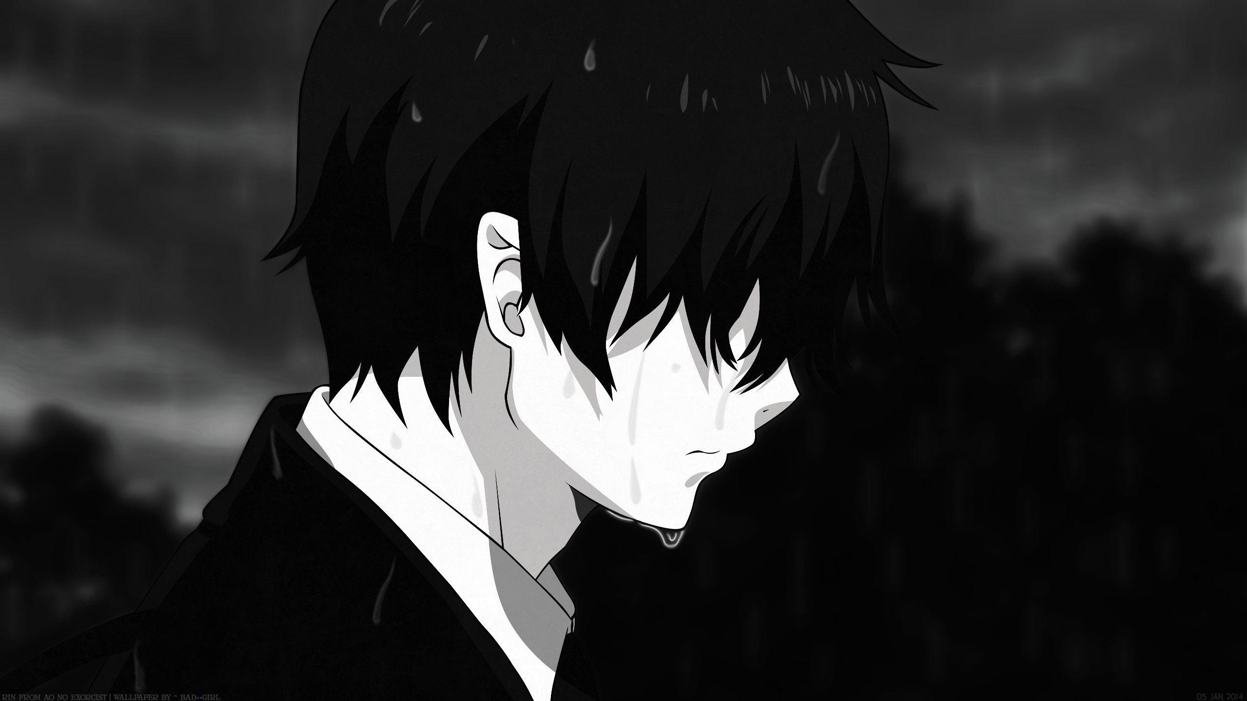 Anime Black And White Boy Wallpapers