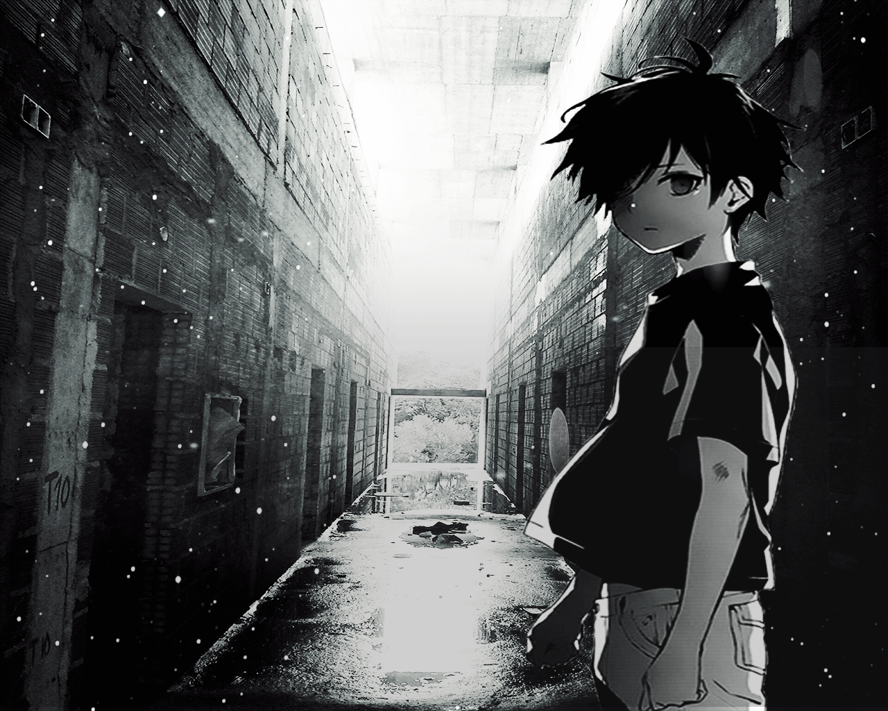 Anime Black And White Boy Wallpapers