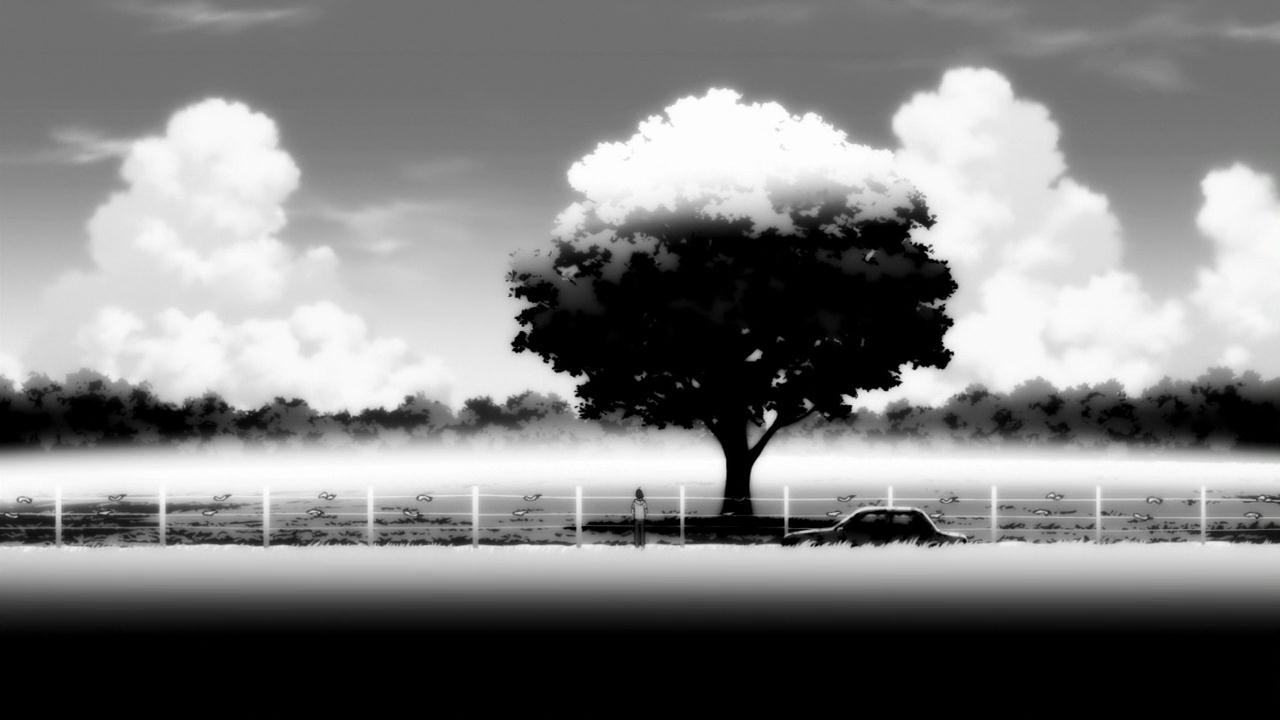 Anime Black And White Scenery Hd Wallpapers