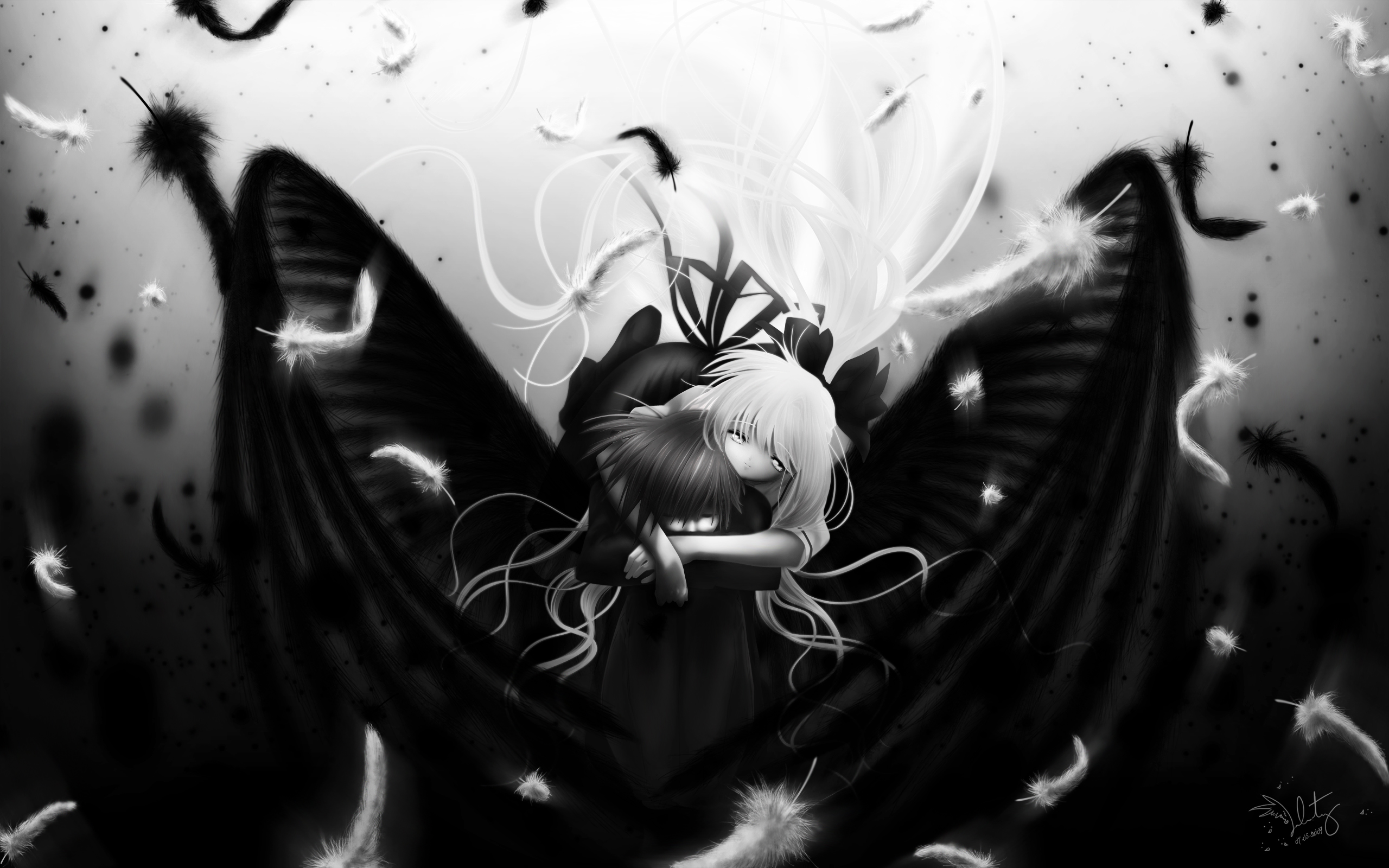 Anime Boy Black And White Wallpapers