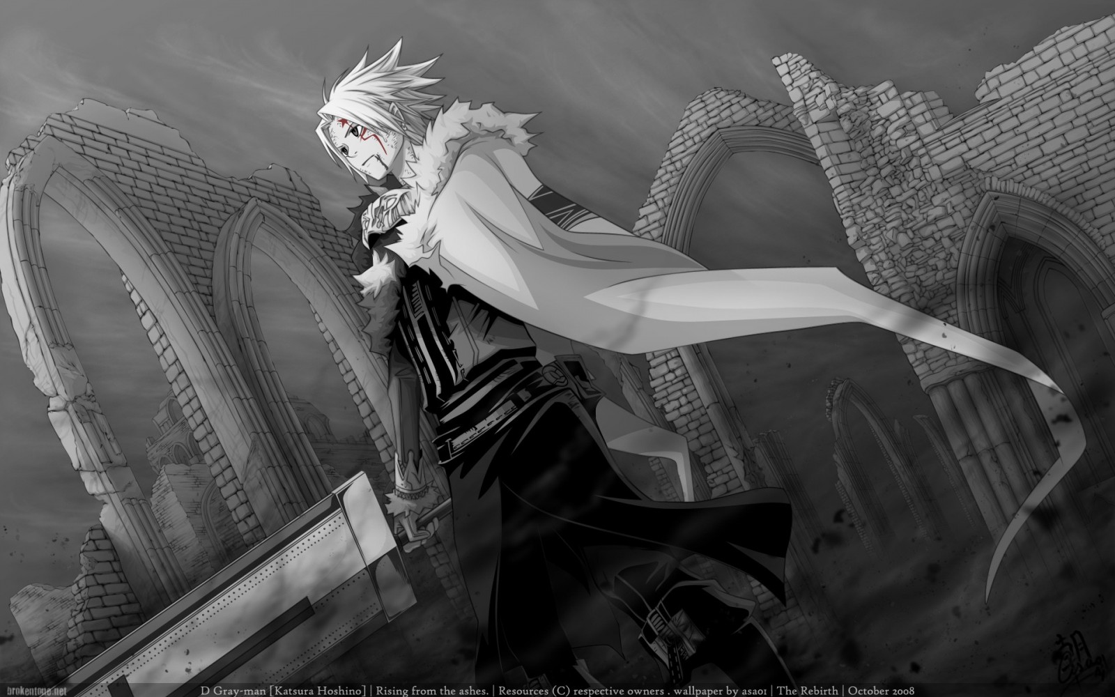 Anime Boy Black And White Wallpapers
