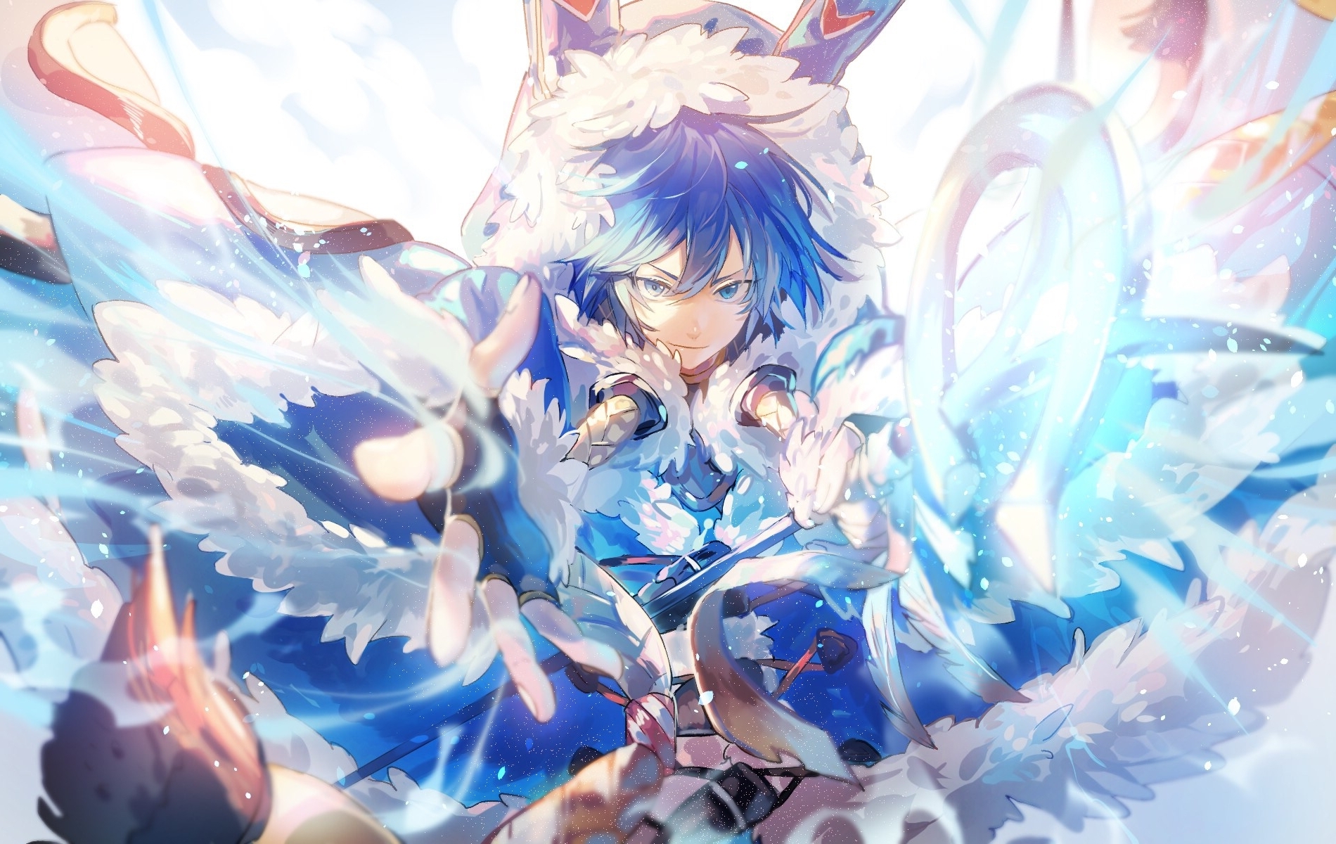 Anime Boy Blue Hair Wallpapers