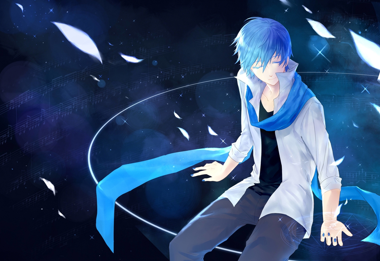 Anime Boy Blue Hair Wallpapers