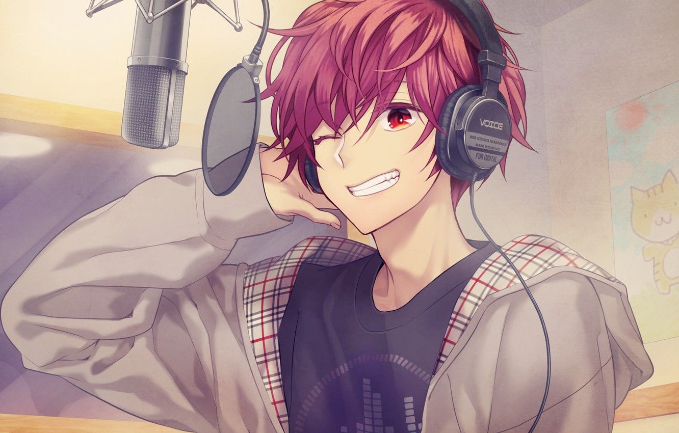 Anime Boy Headphones Wallpapers