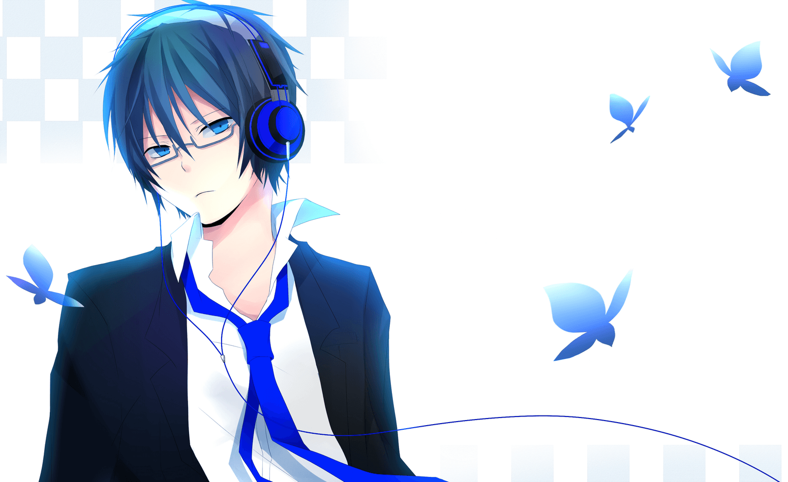 Anime Boy Headphones Wallpapers