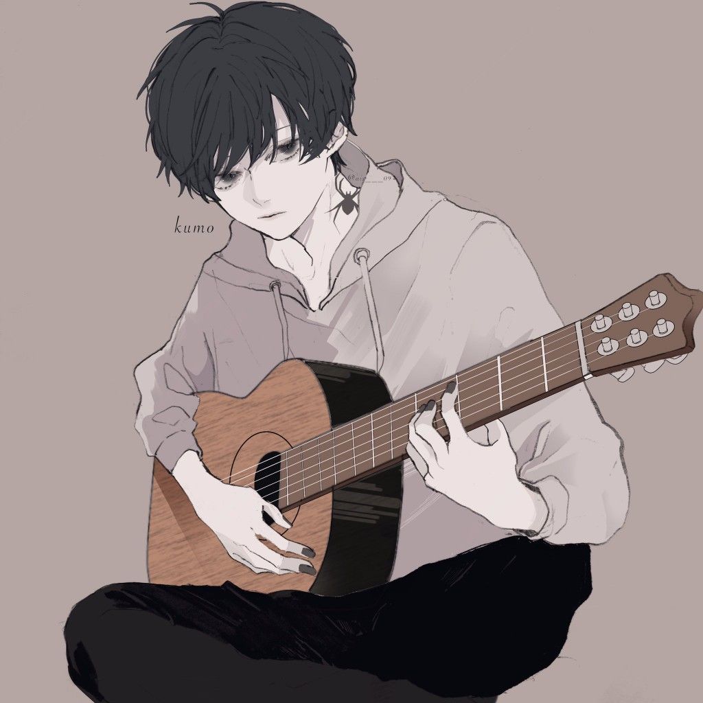 Anime Boy Playing Guitar Wallpapers