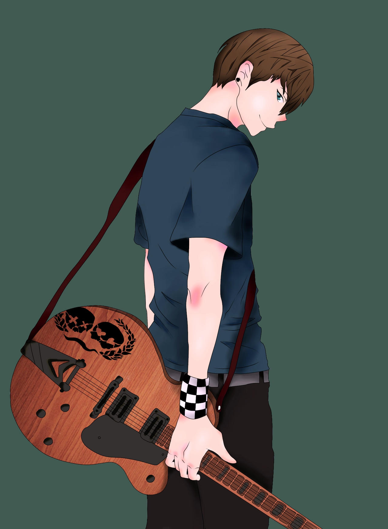 Anime Boy Playing Guitar Wallpapers