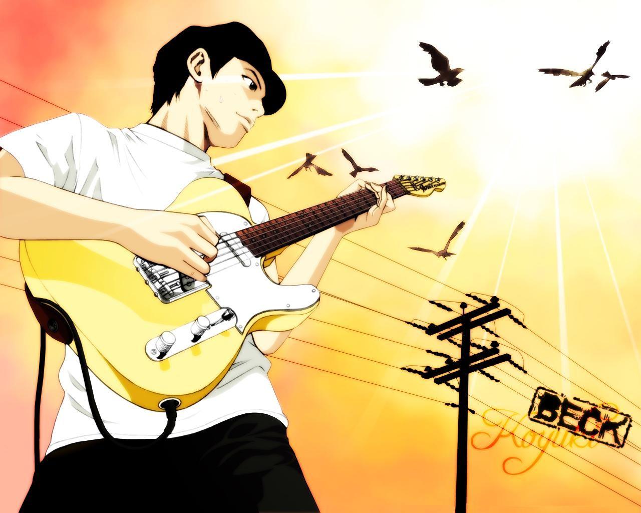 Anime Boy Playing Guitar Wallpapers