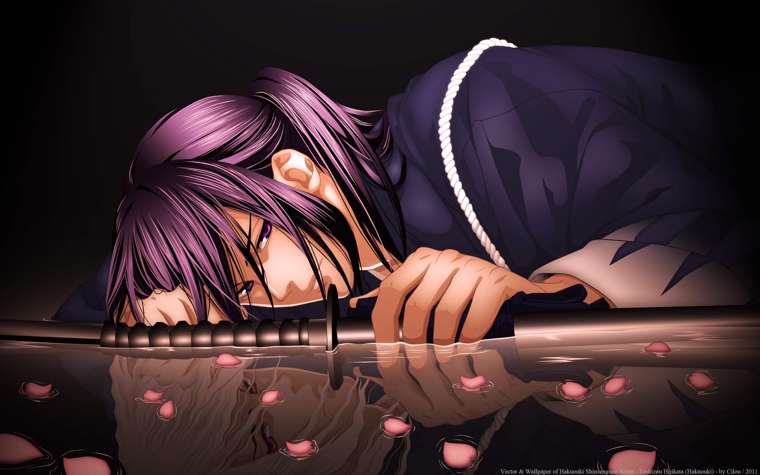 Anime Boy Purple Hair Wallpapers
