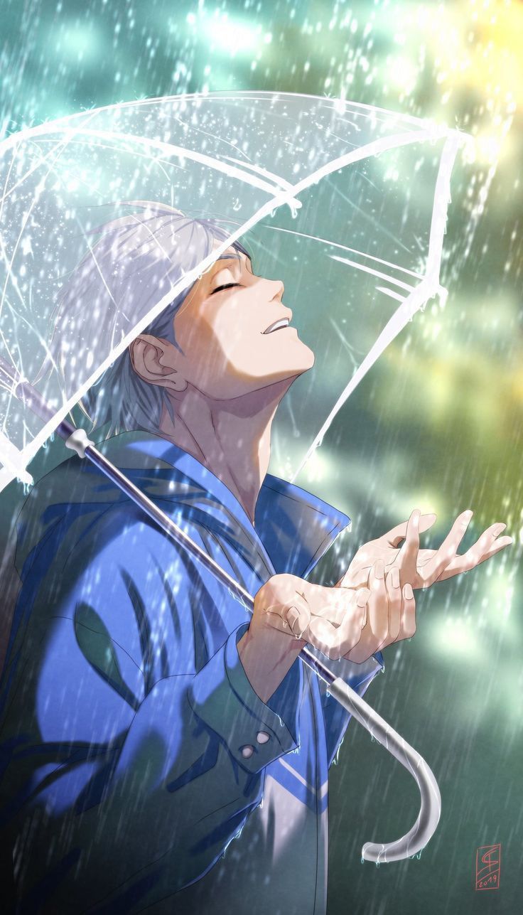 Anime Boy Rain Wallpapers