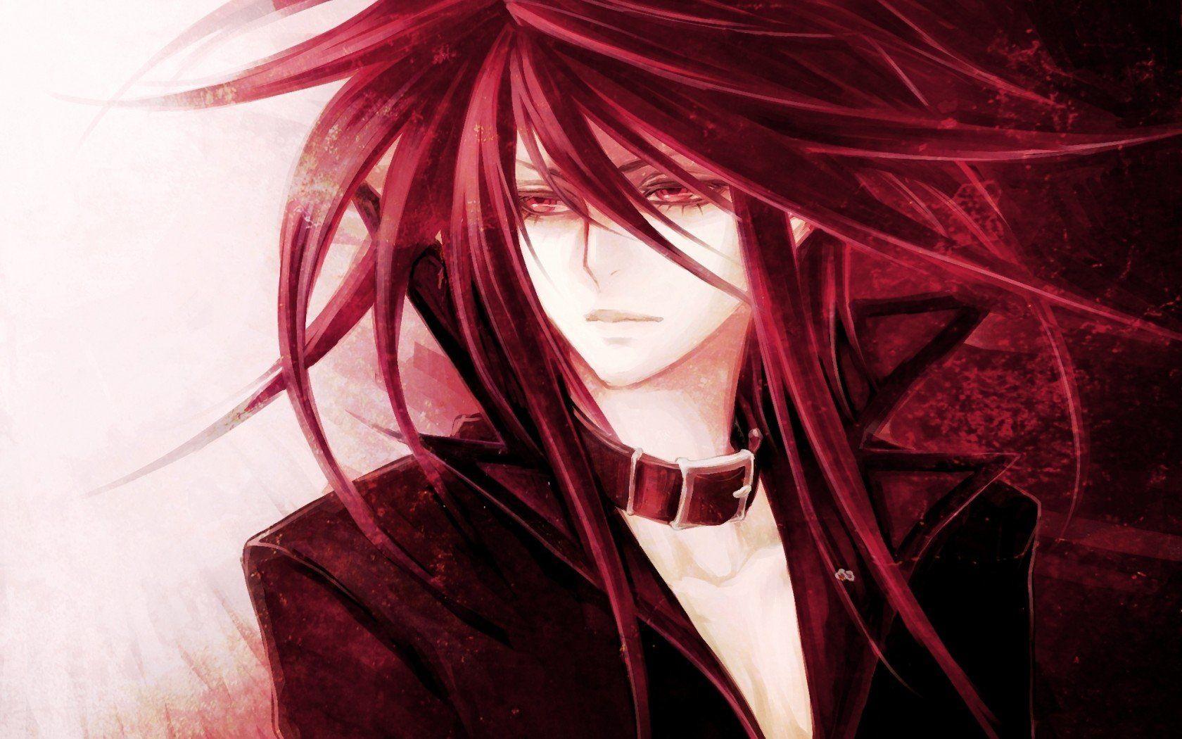 Anime Boy Red And White Hair Wallpapers