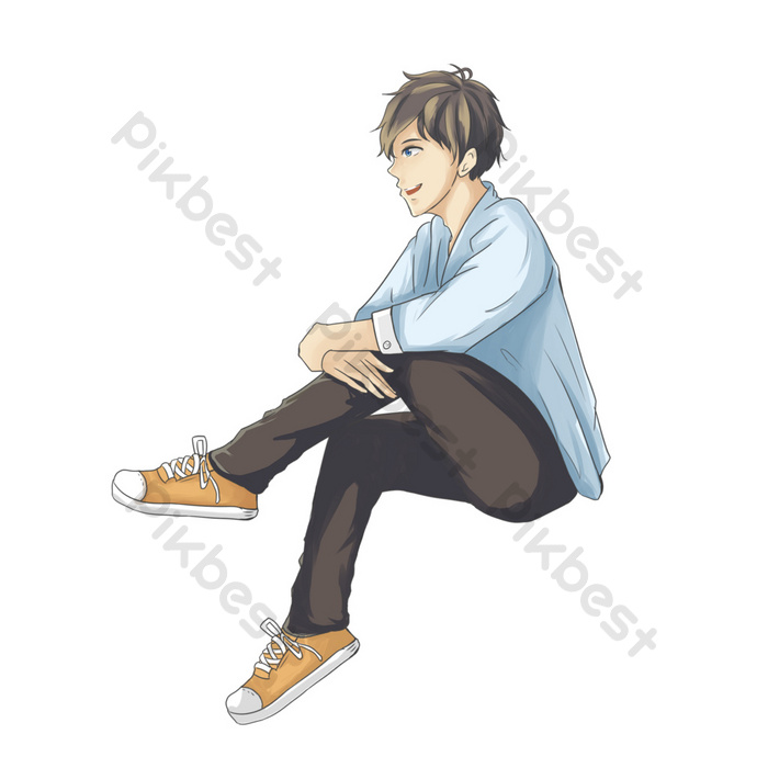 Anime Boy Sitting Alone Wallpapers