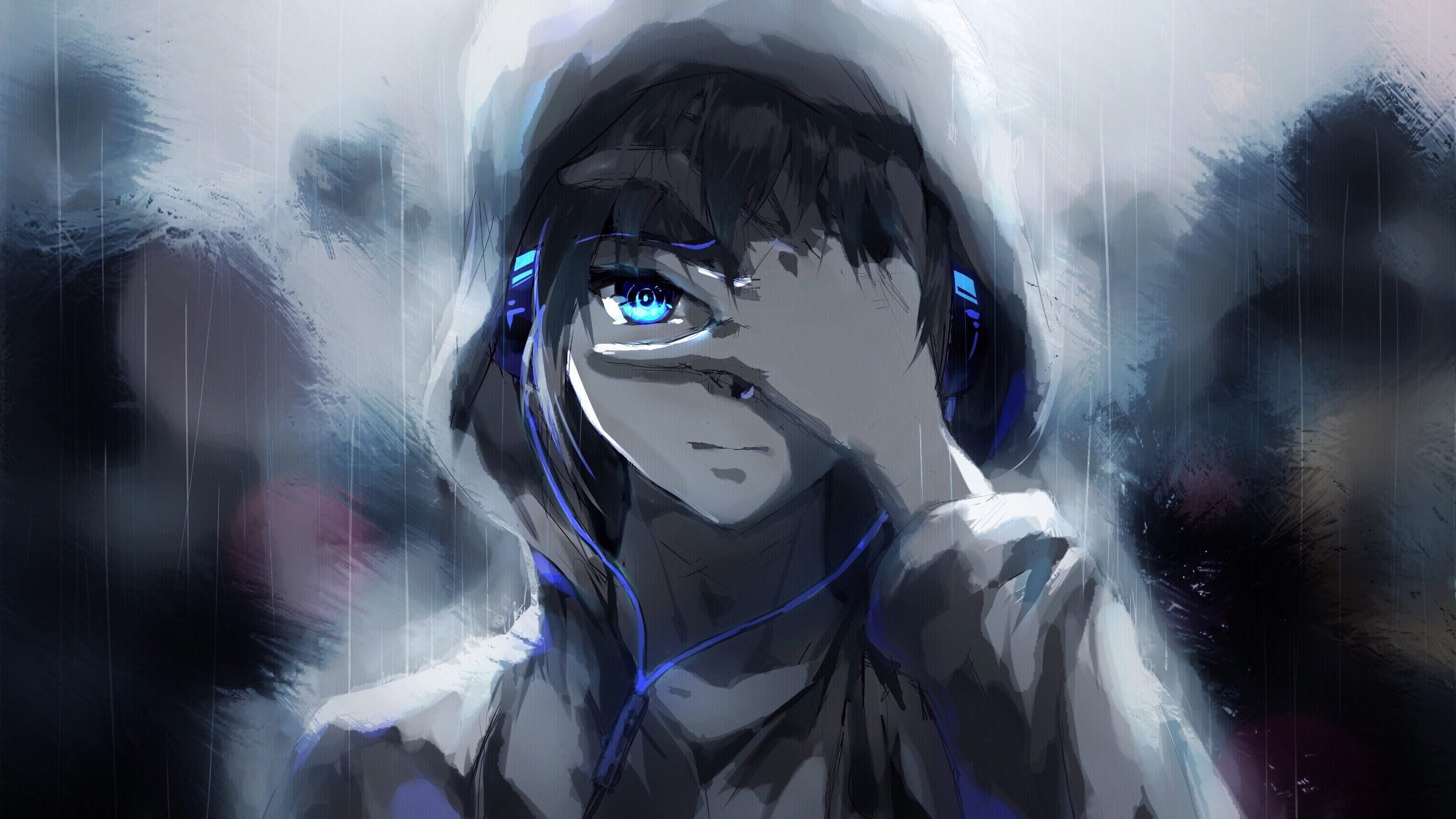 Anime Boy With Hoodie Wallpapers