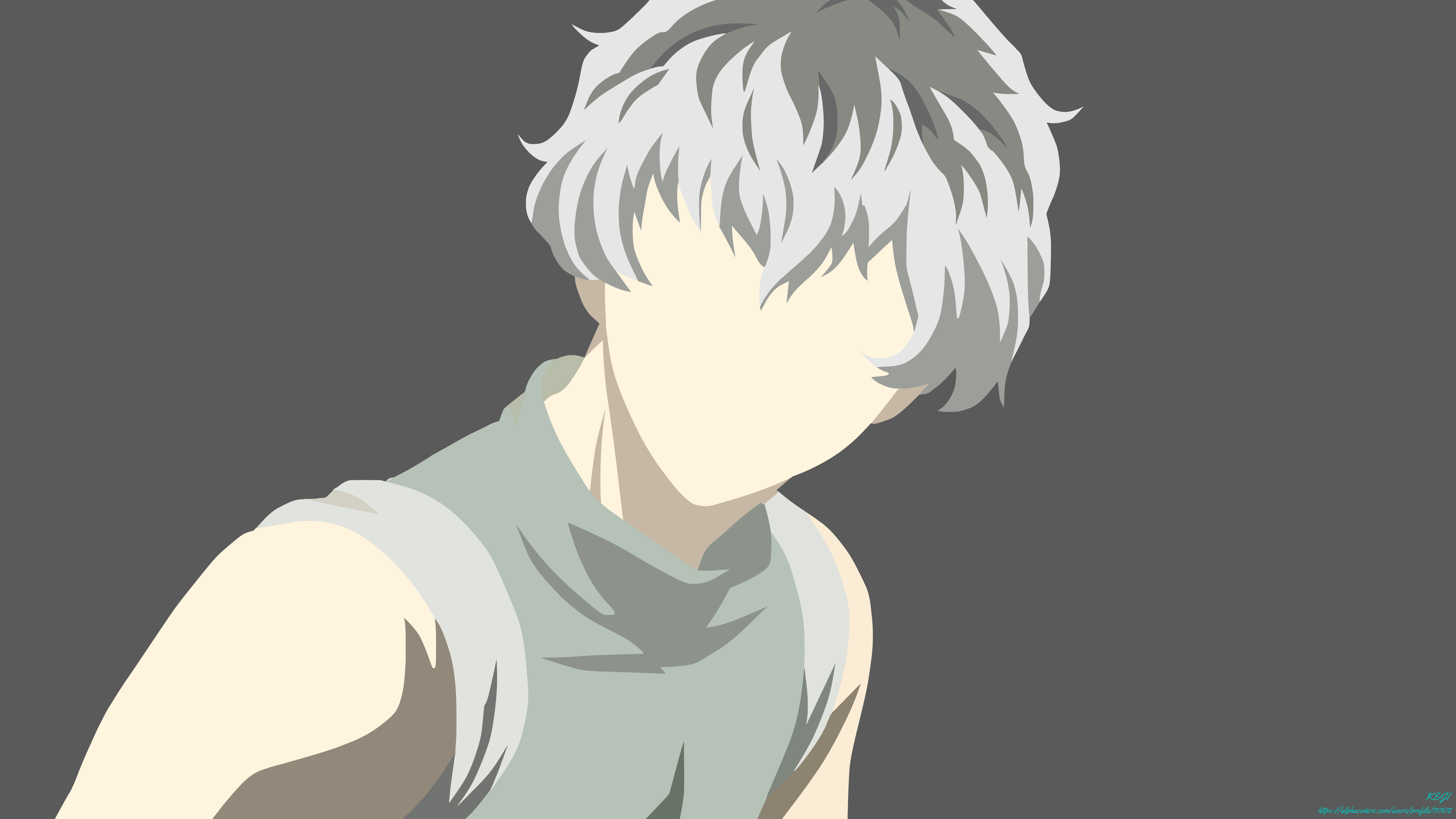 Anime Boys Grey Hair Wallpapers