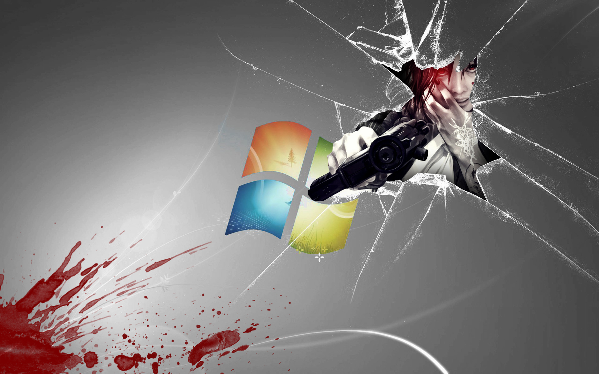 Anime Broken Glass Wallpapers