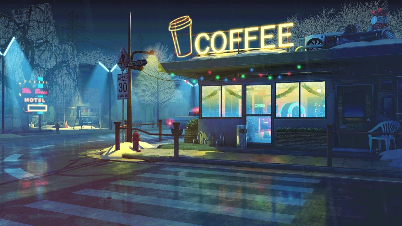 Anime Cafe Wallpapers