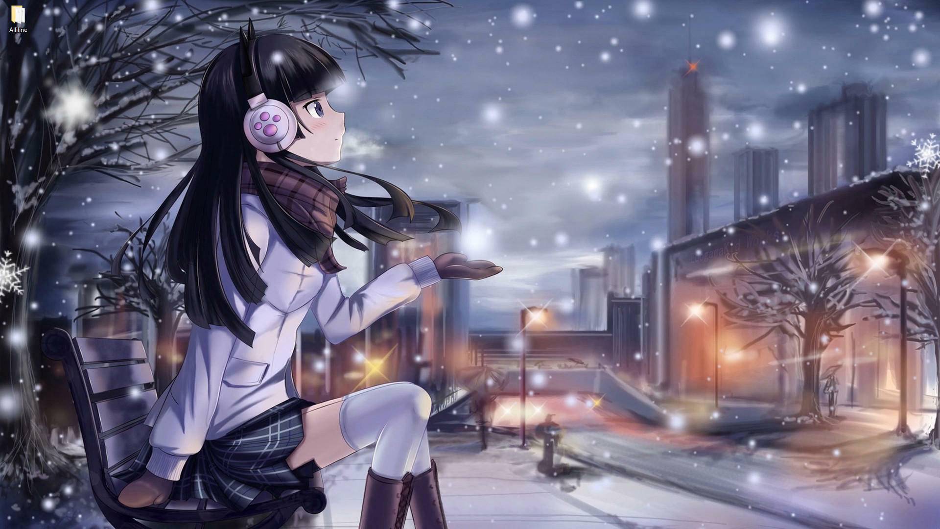 Anime Cat Girl Black Hair Wallpapers