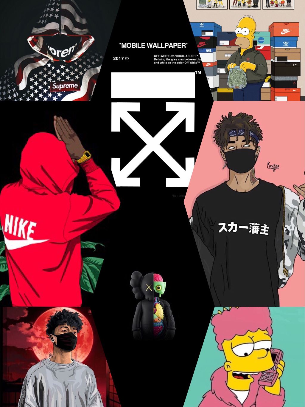 Anime Characters Wearing Supreme Wallpapers